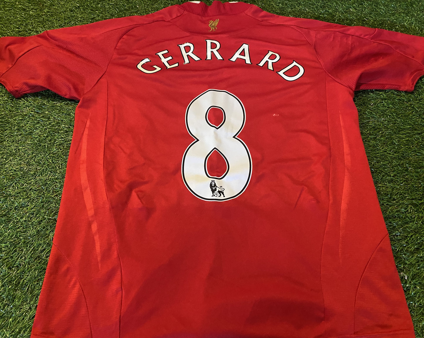 Liverpool England Football Soccer Small Mans Gerrard no8 Adidas Made EPL Home Jersey