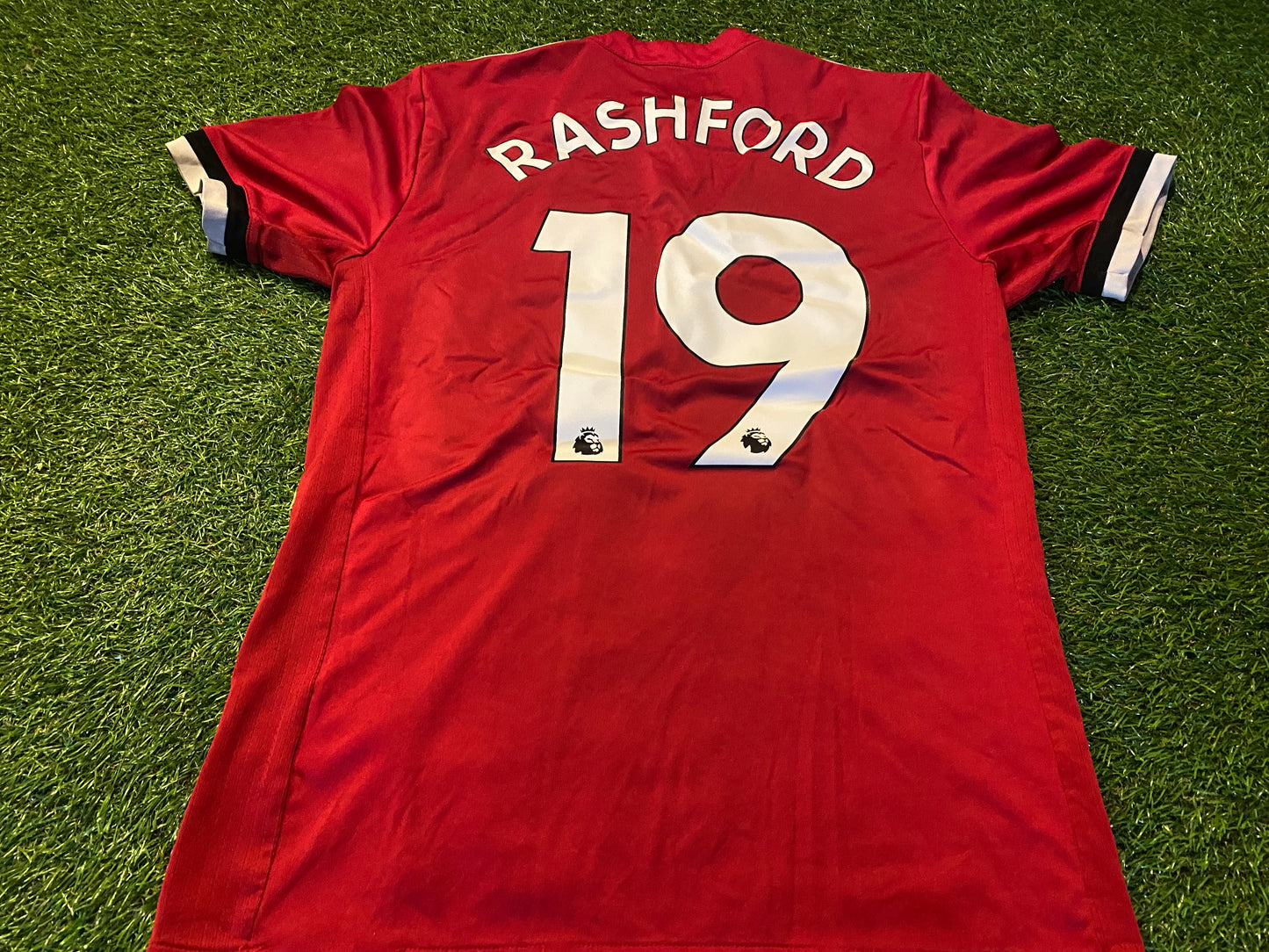 Manchester United England Soccer Football Small Mans Rashford no19 Adidas Home Jersey