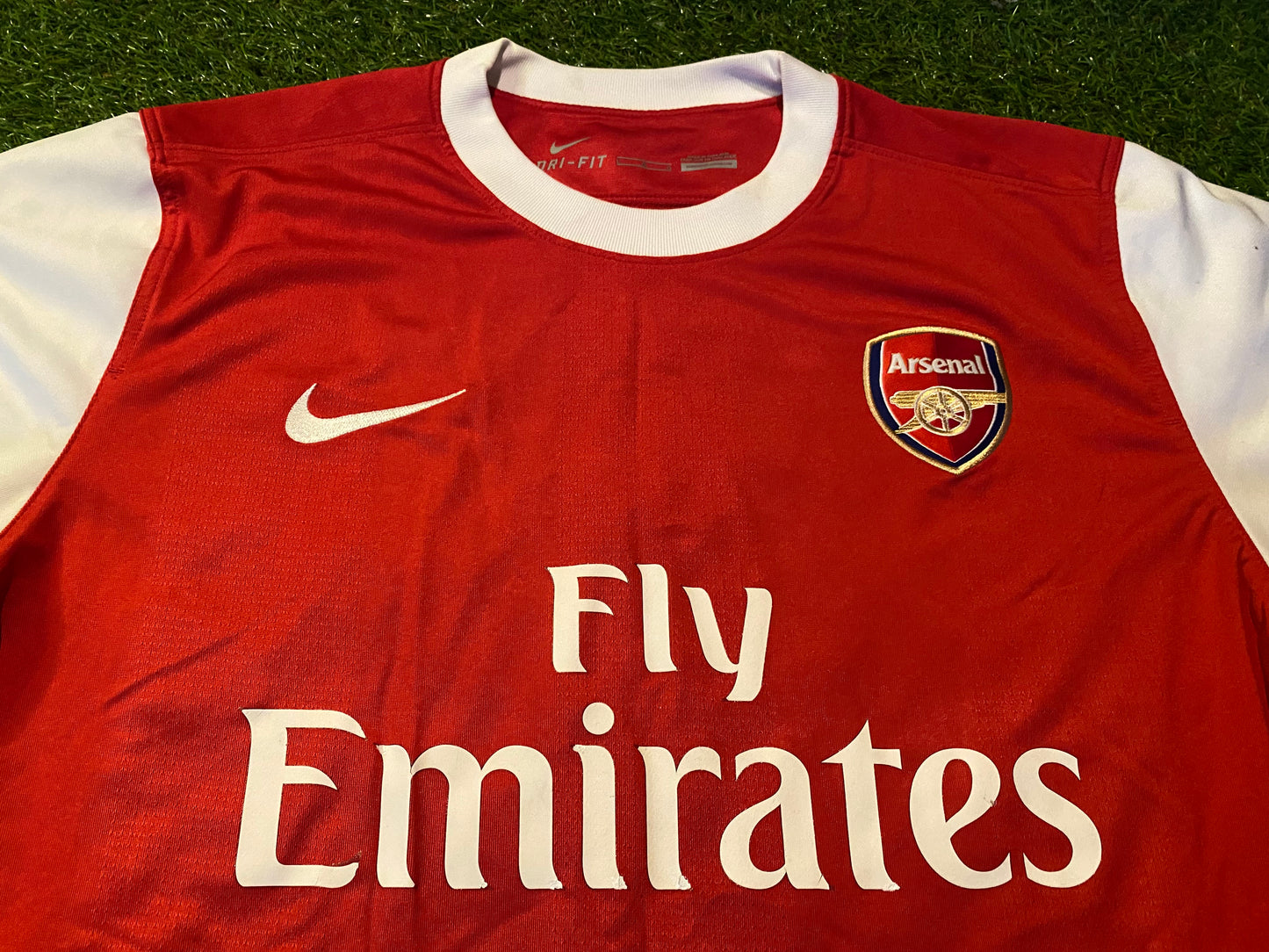 Arsenal England Football Soccer Large Mans Nike Made Fabregas no4 EPL Home Jersey