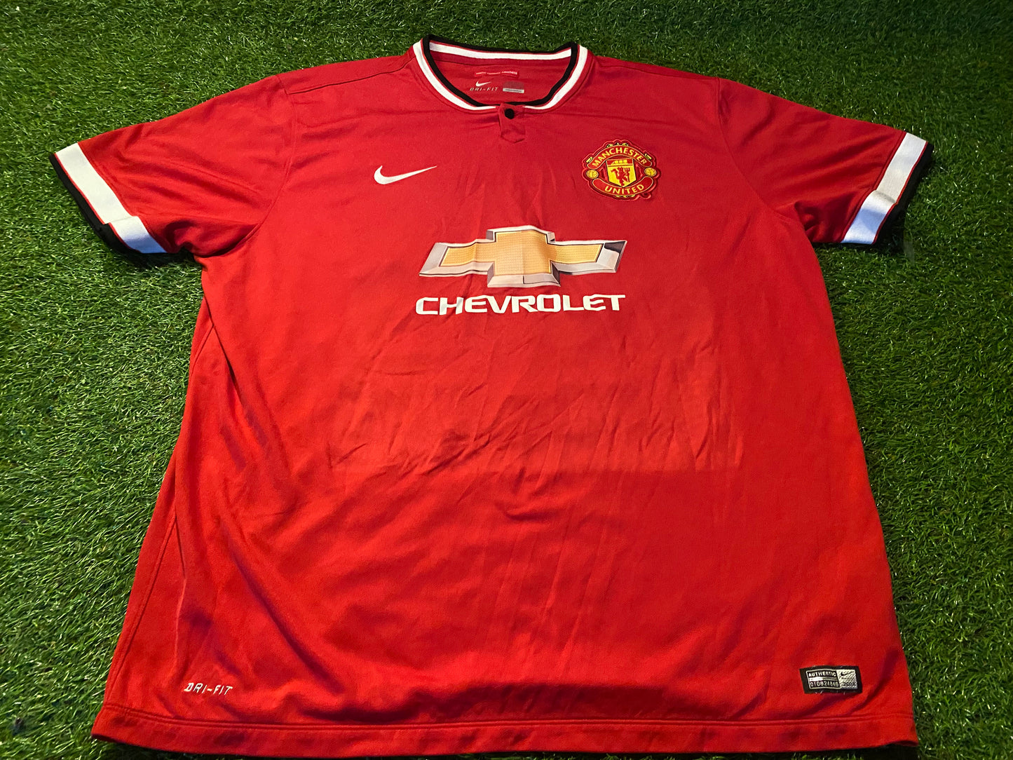 Manchester United England Soccer Football Big Massive XXXL 3XL Mans Nike Home Jersey