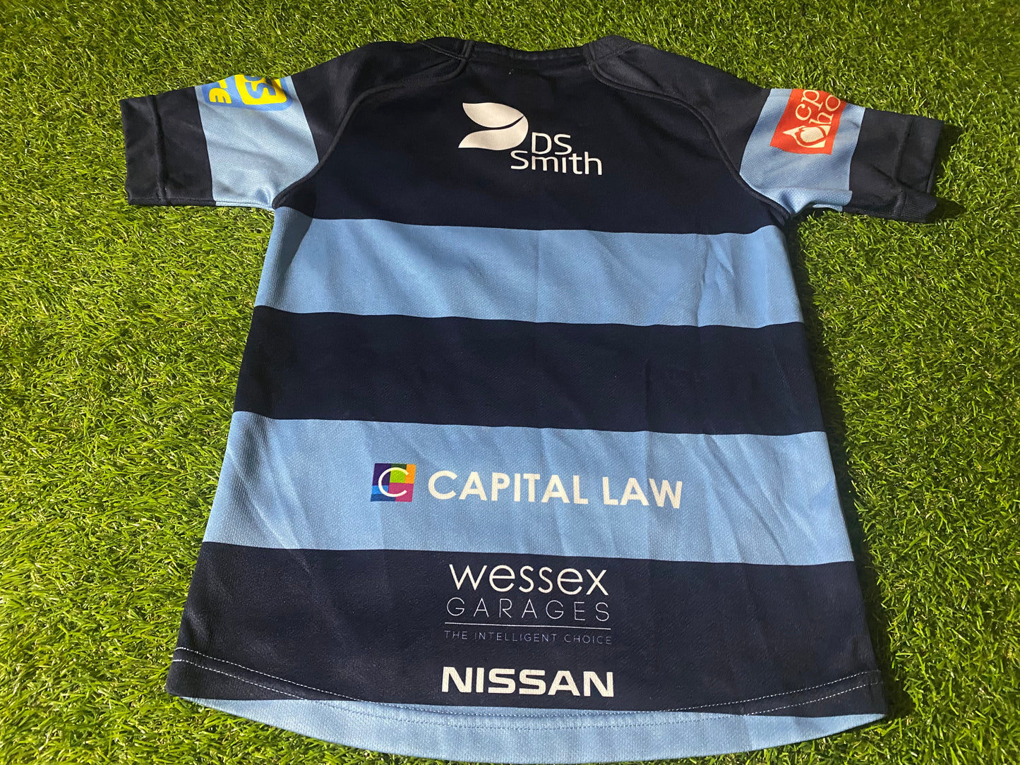 Cardiff Blues Wales Welsh Cymru Rugby Union Small Boys 7-8 Year Old CCC Jersey