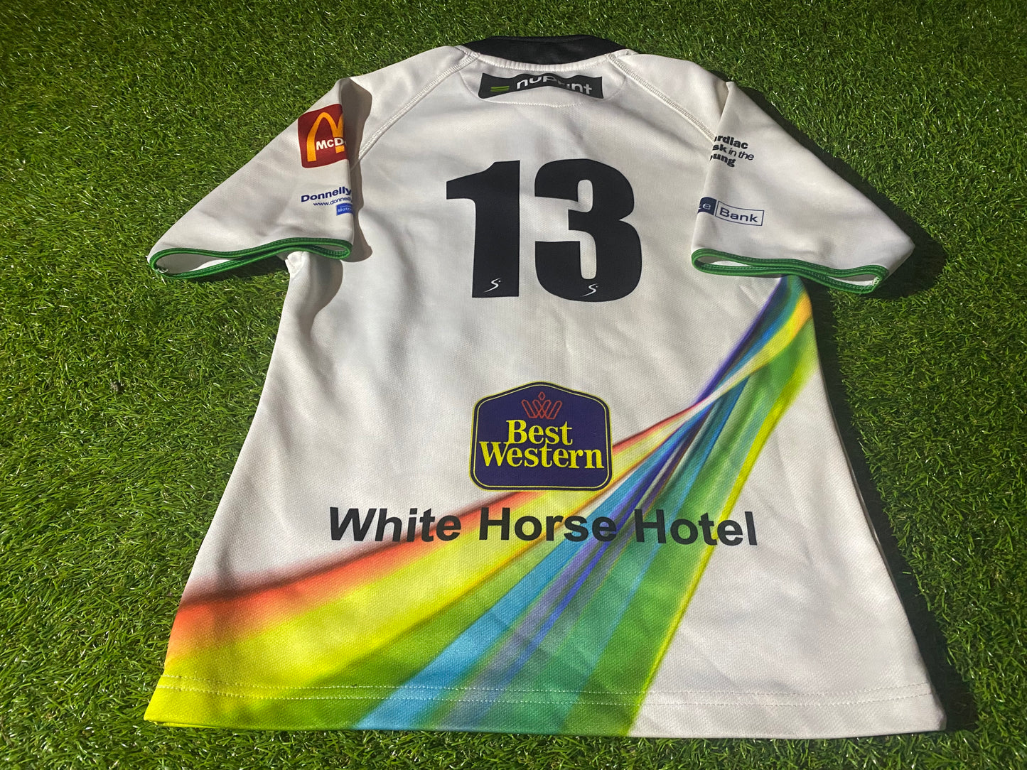 City of Derry Irish Ireland Rugby Union XL Boys Youths / 13-14 Year no 13 Rare 2013 Jersey