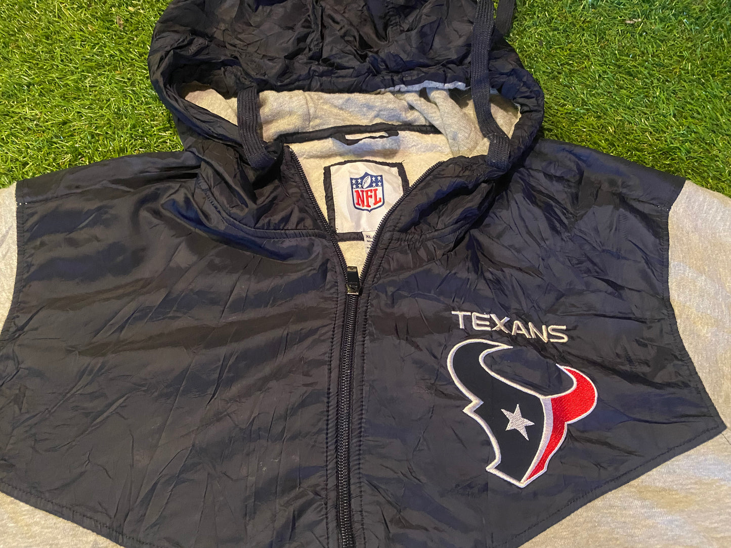 Houston Texans USA NFL American Football XL Extra Large Mans Zip Up Hoody Hooded Top