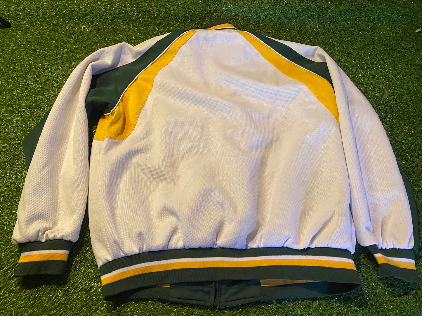 Green Bay Packers USA NFL American Football Medium Mans Reverse Full Zip Up Jacket / Coat