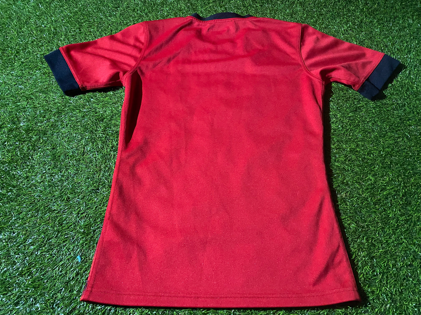 Red Hurricanes Osaka Japan Nipon Rugby Union Football Small mans Adidas Made Jersey