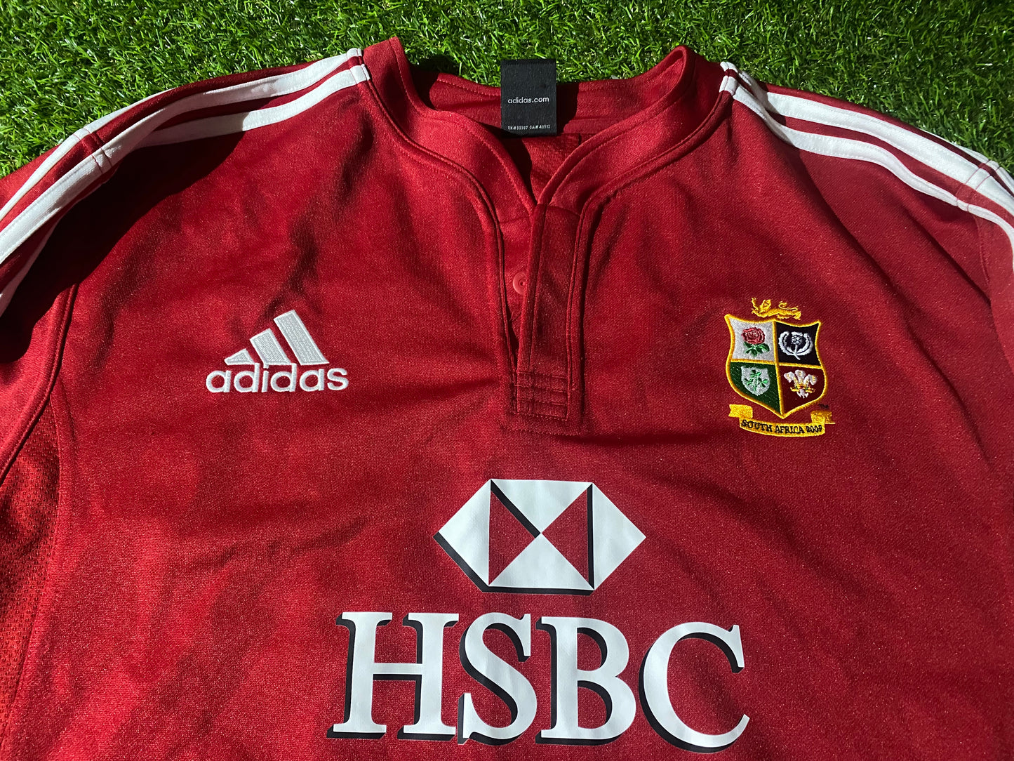 British & Irish Lions Rugby Union Football XXL 2XL Mans 2009 Adidas Tour of South Africa Jersey