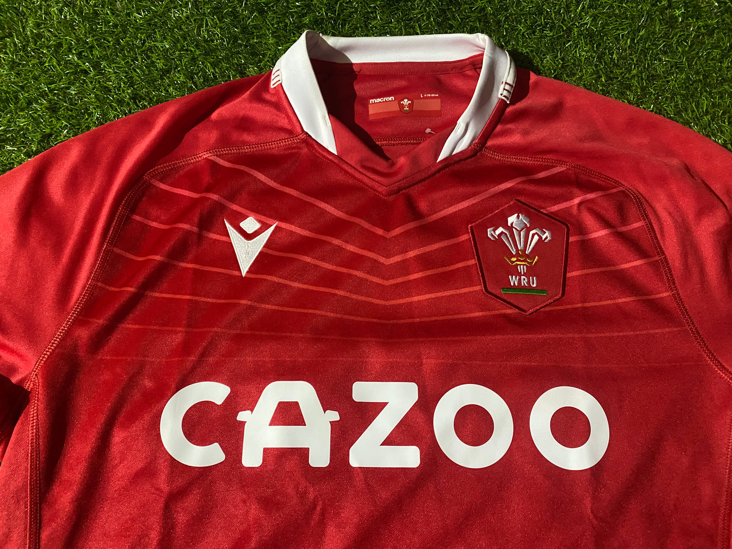 Wales Welsh Cymru Rugby Union Football Large Mans Macron Made Home Jersey