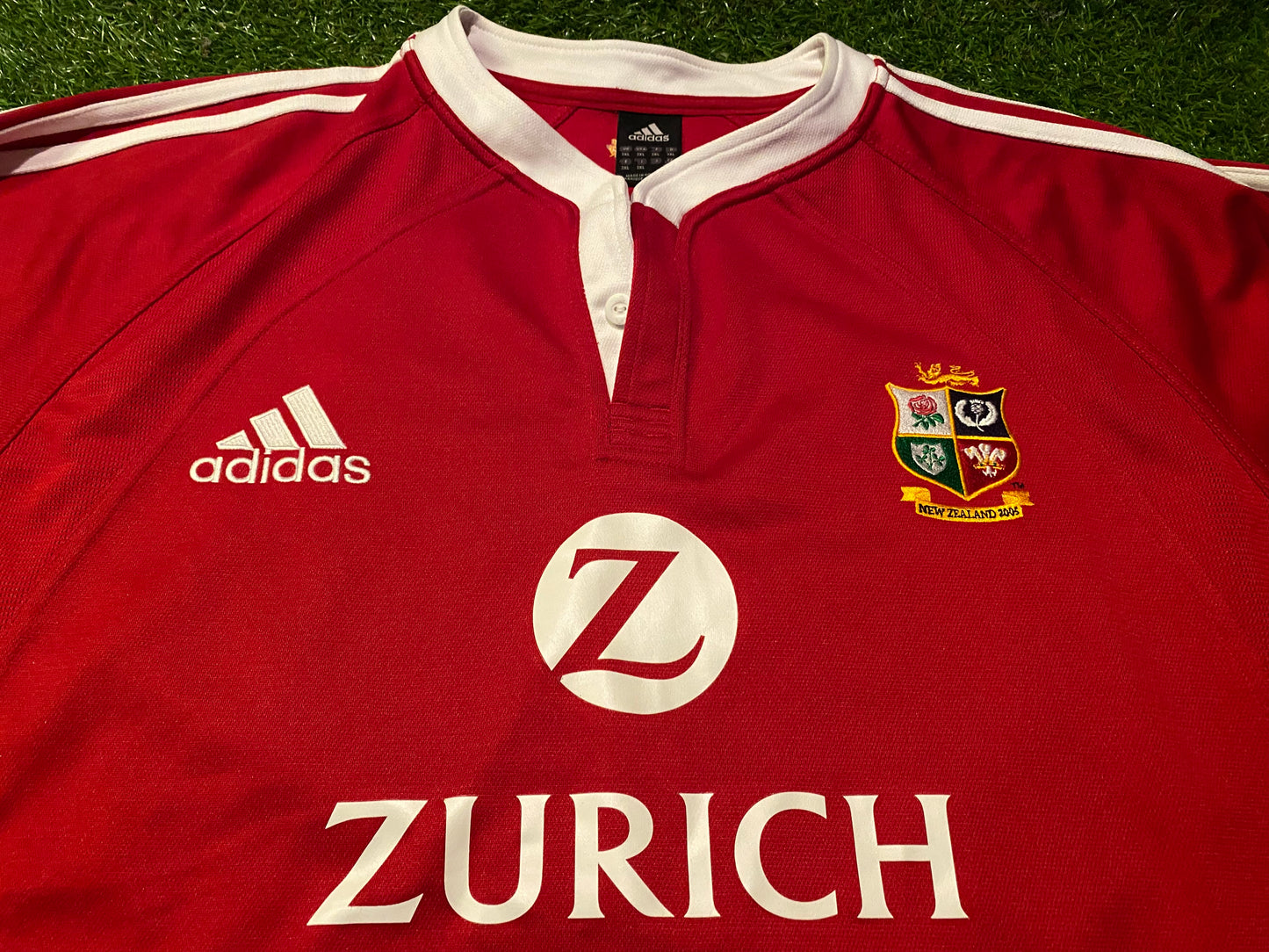 British & Irish Lions Rugby Union Football Big XXXL 3XL Mans Adidas Made 2005 Jersey