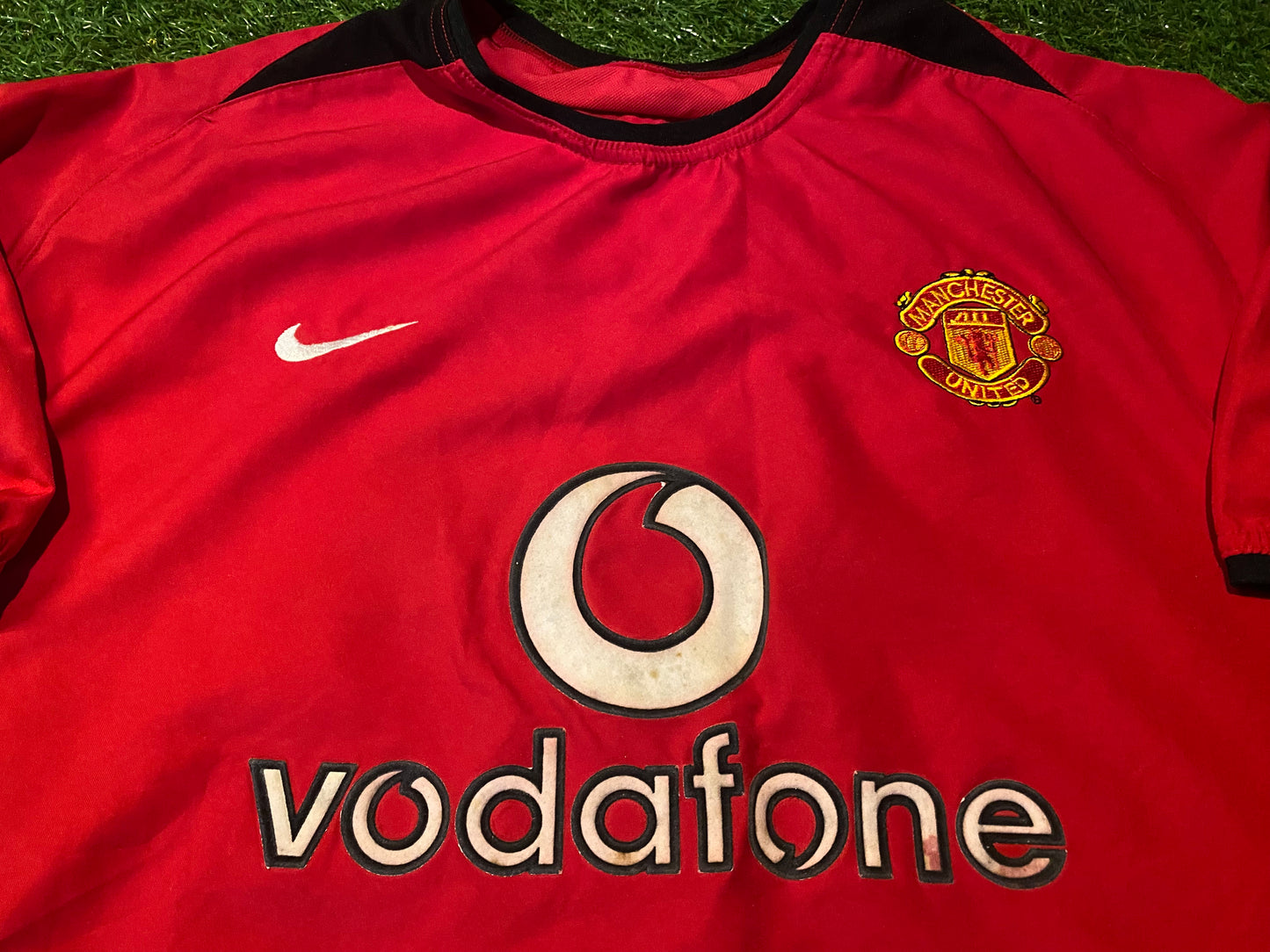 Manchester United Ireland Football XL Mans Vintage Roy Keane no16 Nike Home Jersey