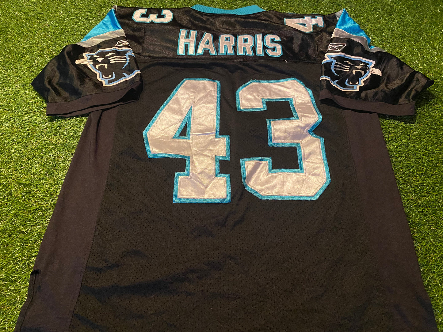 Carolina Panthers USA NFL American Football Large Mans Harris no43 Reebok Made Jersey