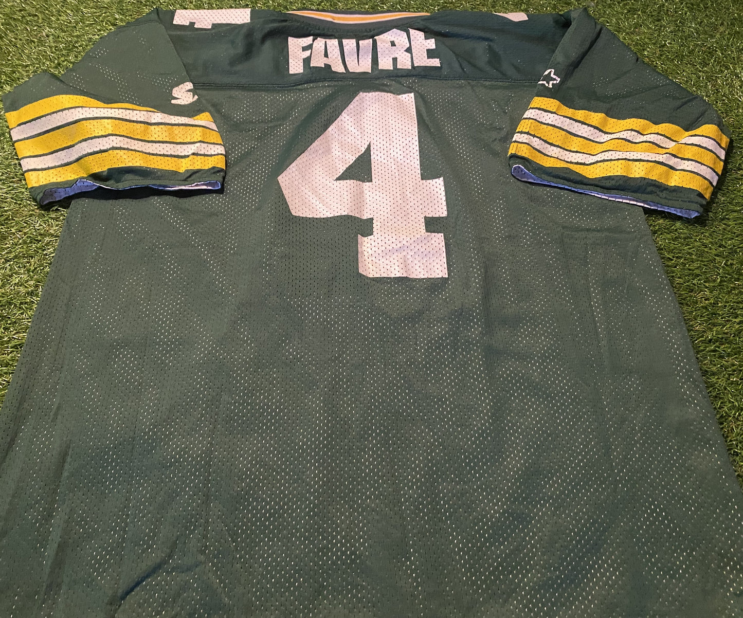 Green Bay Packers USA NFL American Football XL Extra large Mans Favre no4 Reverse Starter Jersey