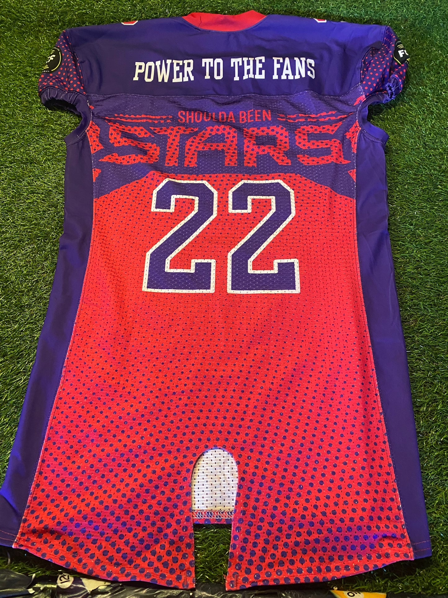 Shoulda Been Stars FCF Fan Controlled Football USA NFL American Football Large Mans Tight Fit Jersey