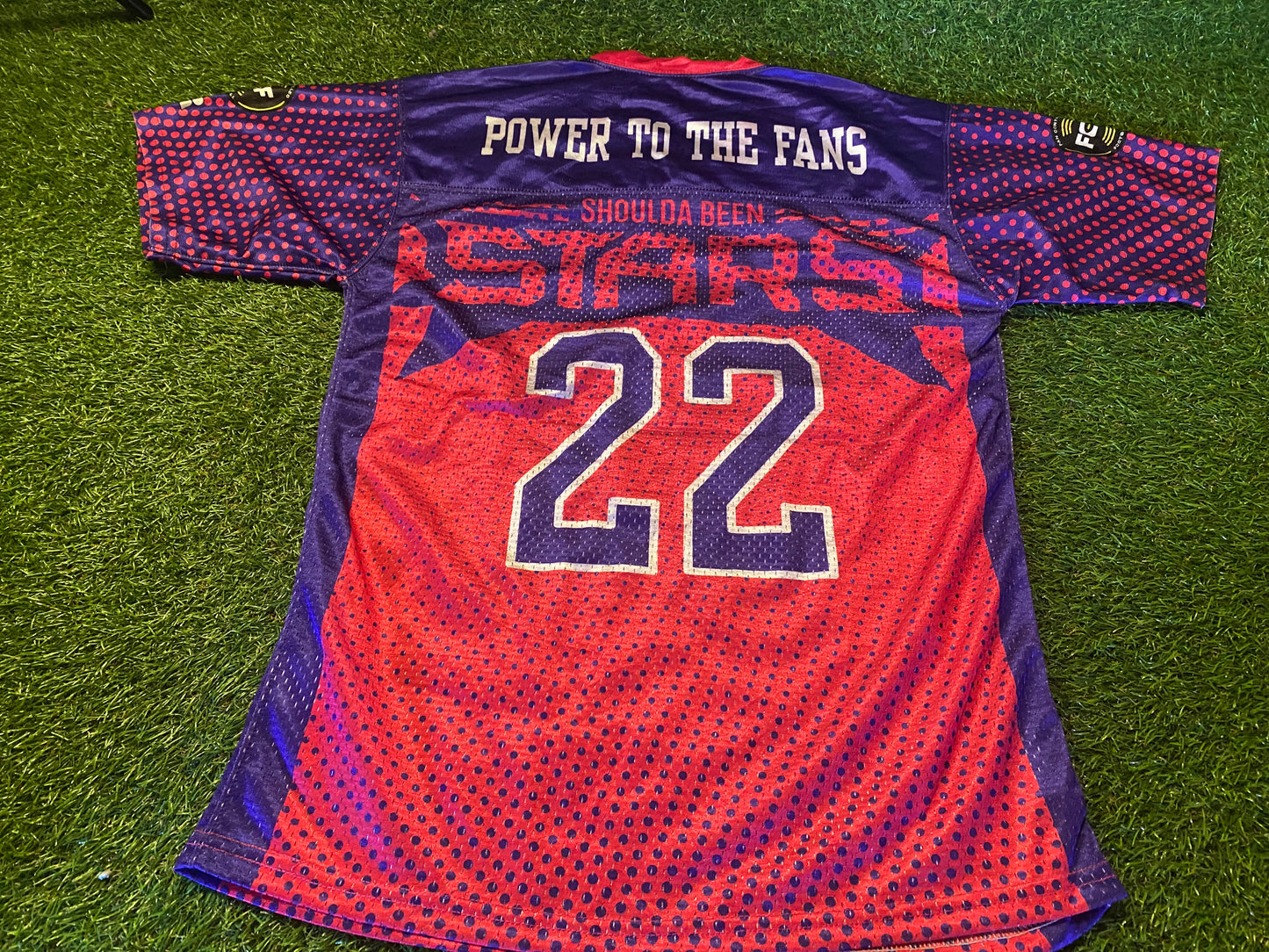 Shoulda Been Stars FCF Fan Controlled Football USA NFL American Football Small Mans Jersey