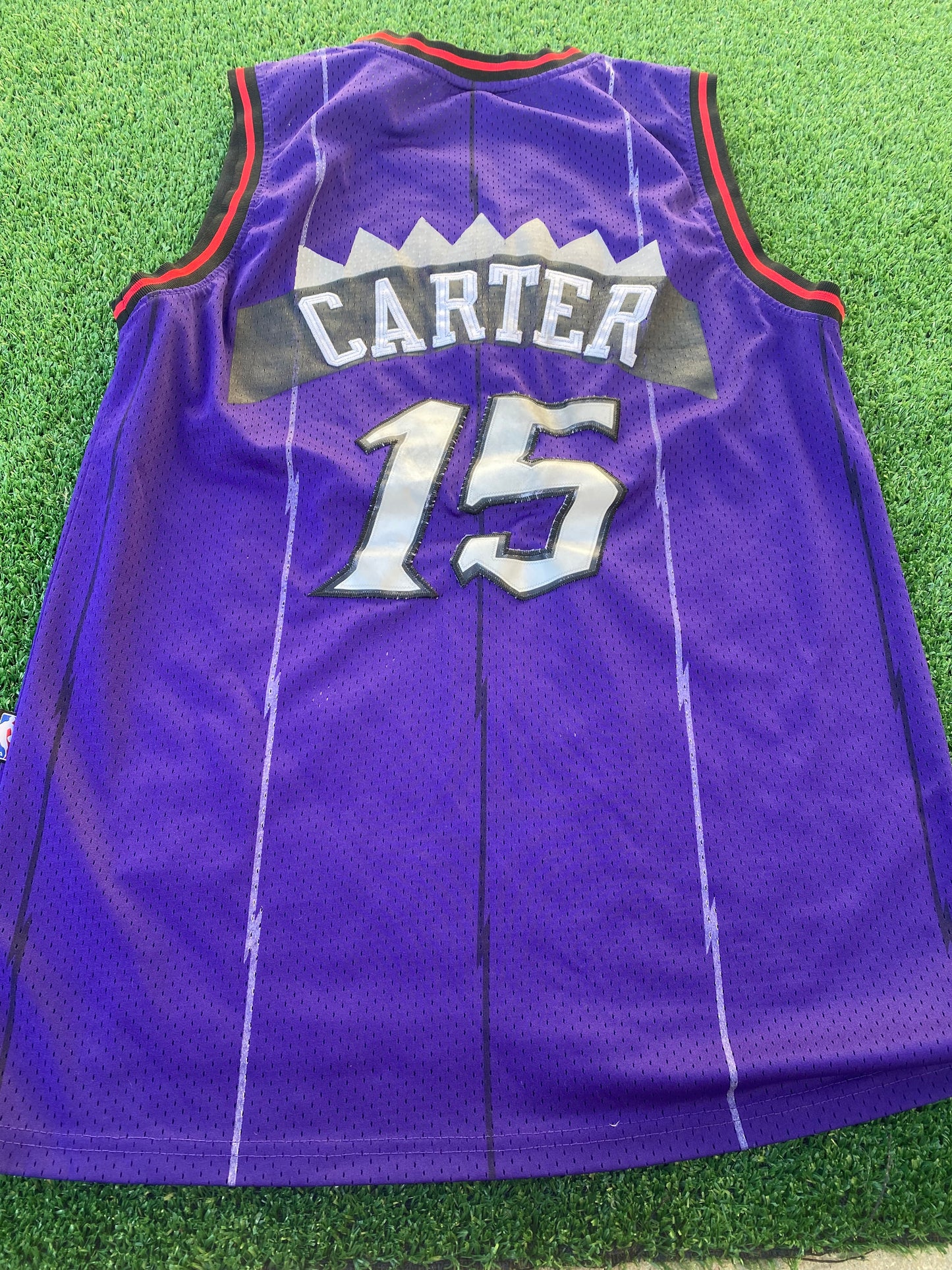 Toronto Raptors USA NBA Basketball Medium Mans Rare Nike Carter no15 Jersey