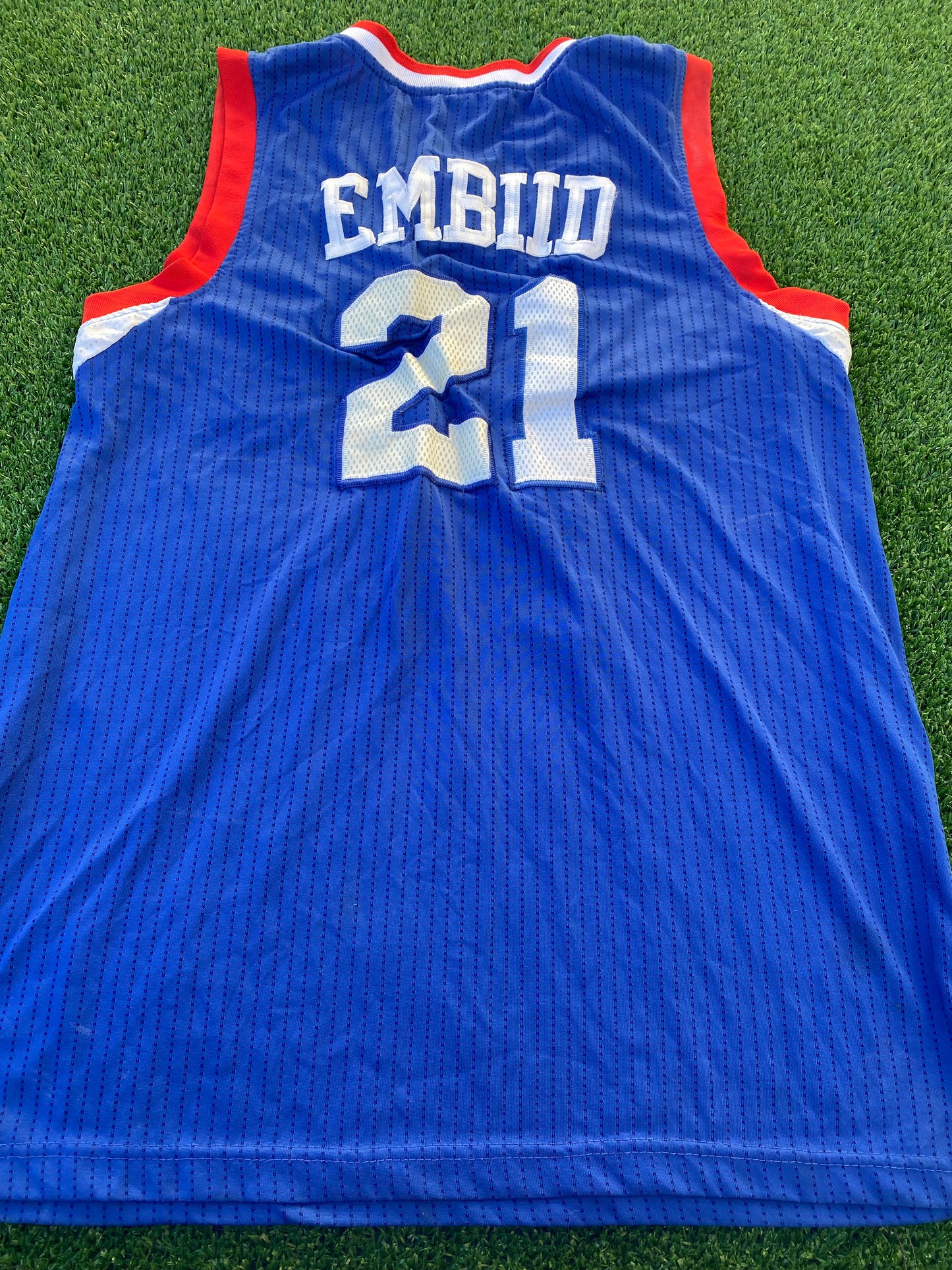 Philadelphia 76ers Sixers USA NBA Basketball Large Mans Embiid no21 Jersey