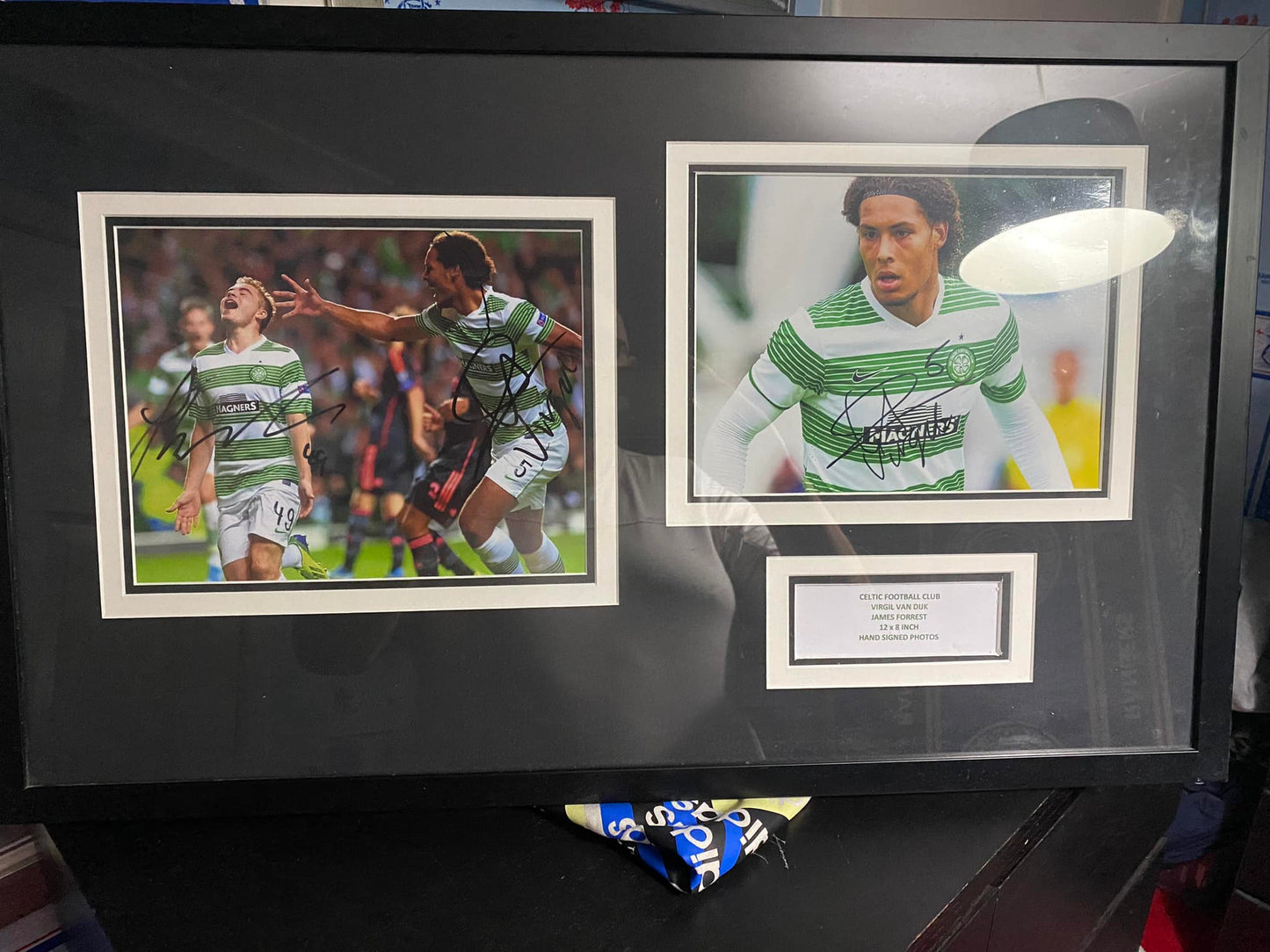 Celtic Double Photo Signed Montage