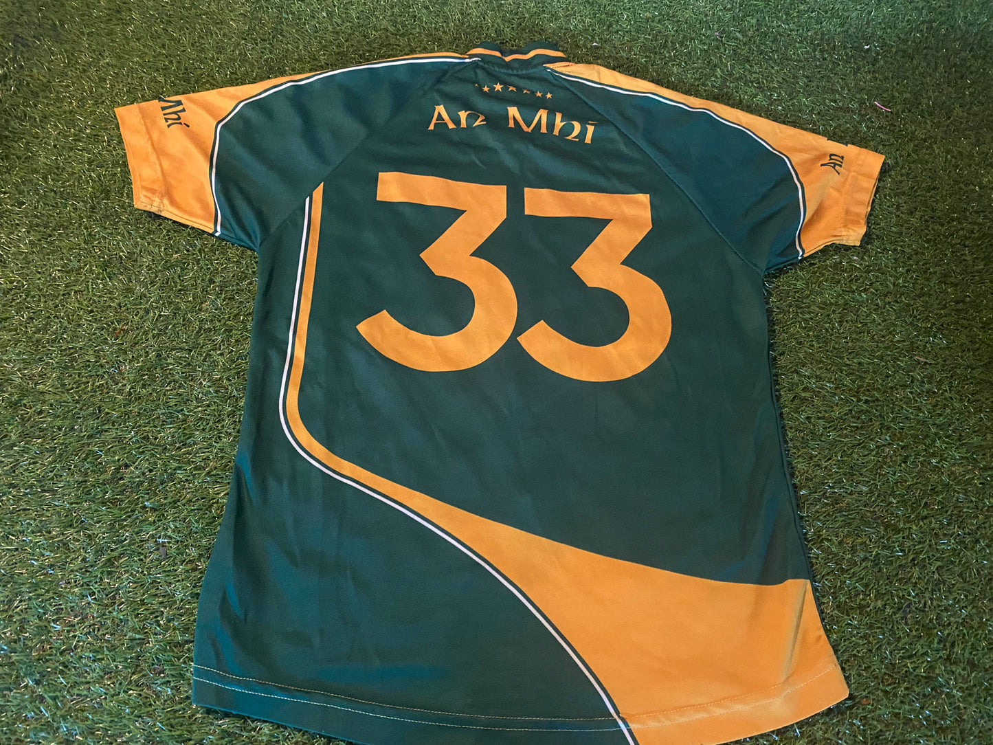 Co Meath An Mhi Ireland GAA Gaelic Football Hurling Tight Fit Match Worn no 33 Jersey