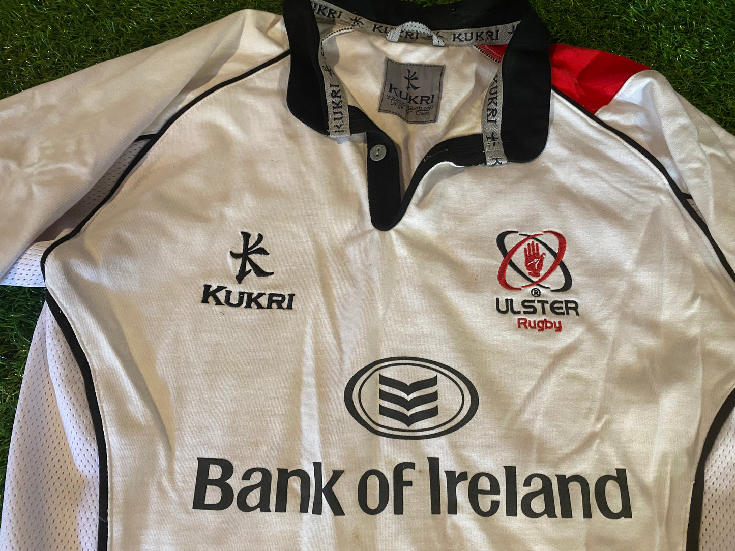 Ulster Northern Ireland Rugby Union Large Mans Kukri Made Warnock Training Jersey