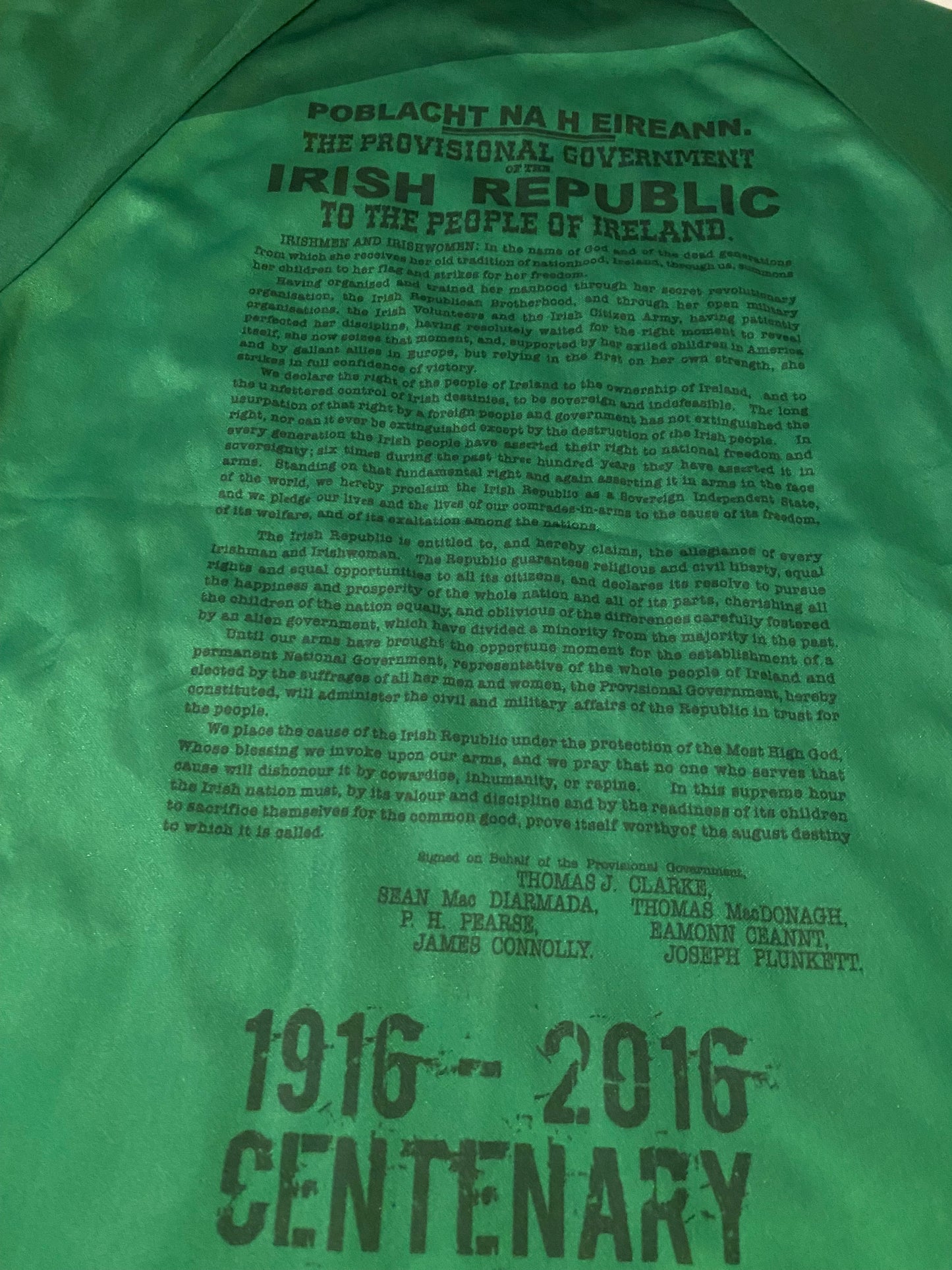 Easter Rising 1916-2016 Irish Republican Eire Hurling GAA Gaelic Football Medium Mans Jersey