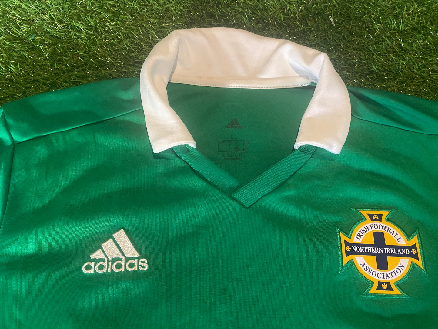 Northern Ireland Ulster Football Large Mans Rare 2017 Adidas Made Home Jersey