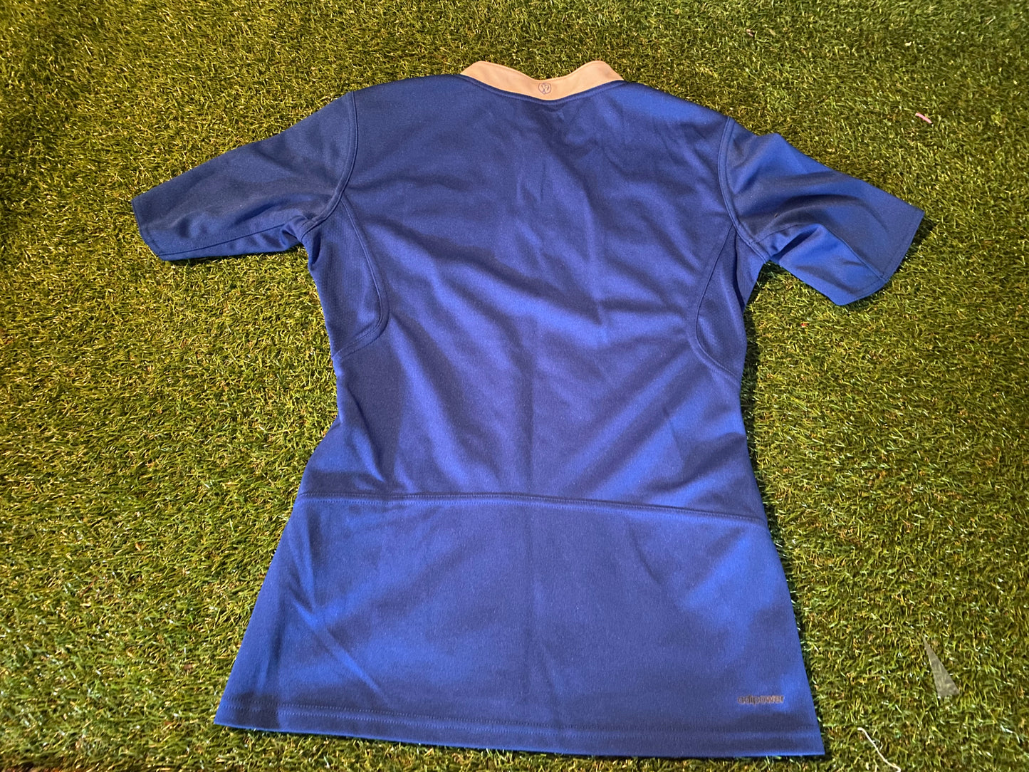 France French FFR Rugby Union Medium Mans Adidas Made Home Jersey