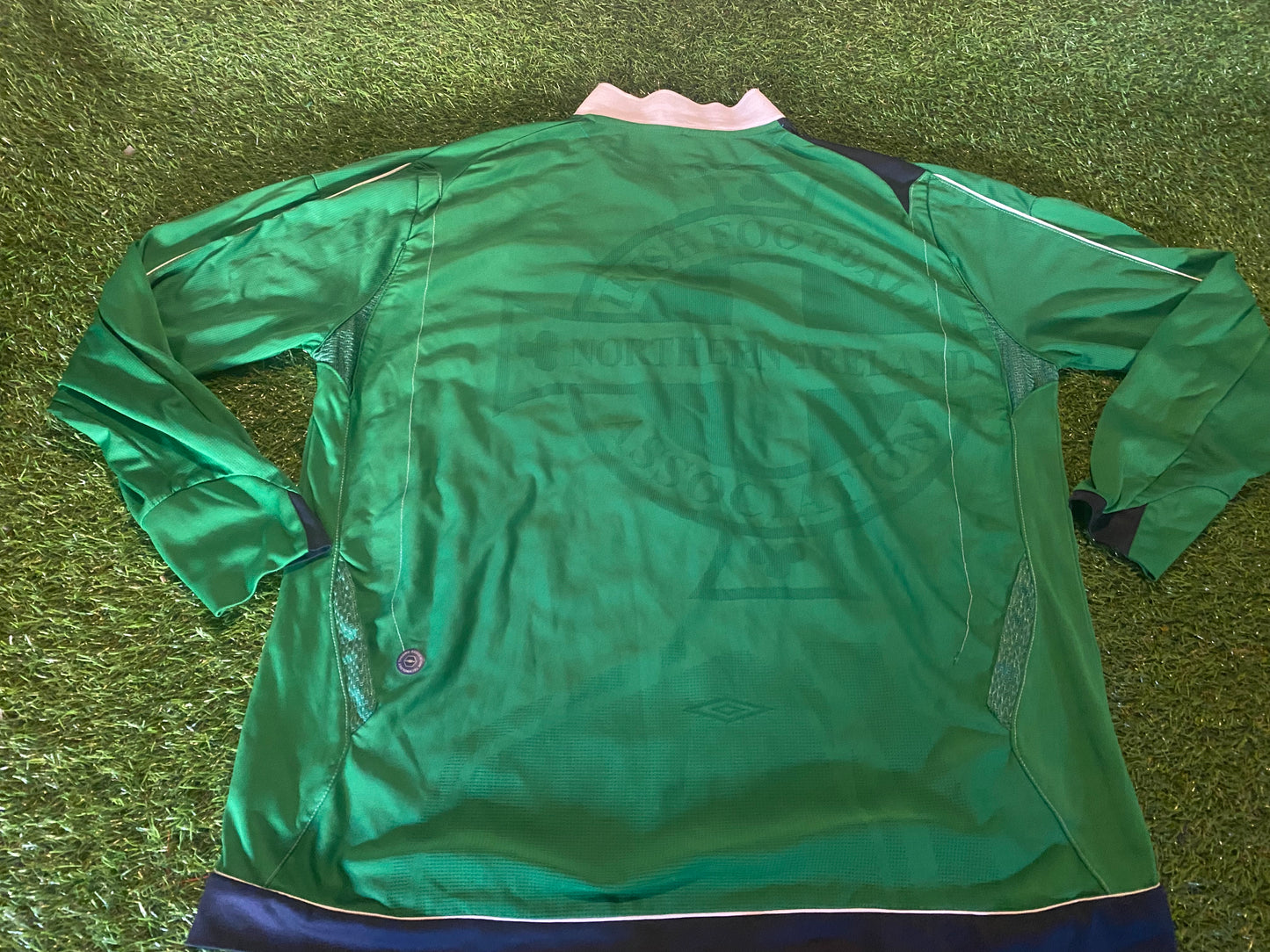 Northern Ireland Football Ulster Rare 2007 Big XXL 2XL Mans Umbro Made L/S Home Jersey