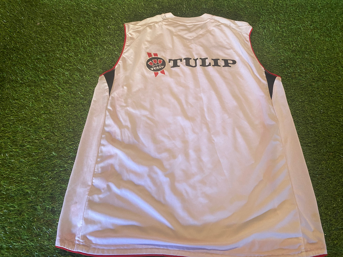 Glentoran FC Ulster Northern Ireland Football Large Mans Sleeveless 1882-2007 Jersey