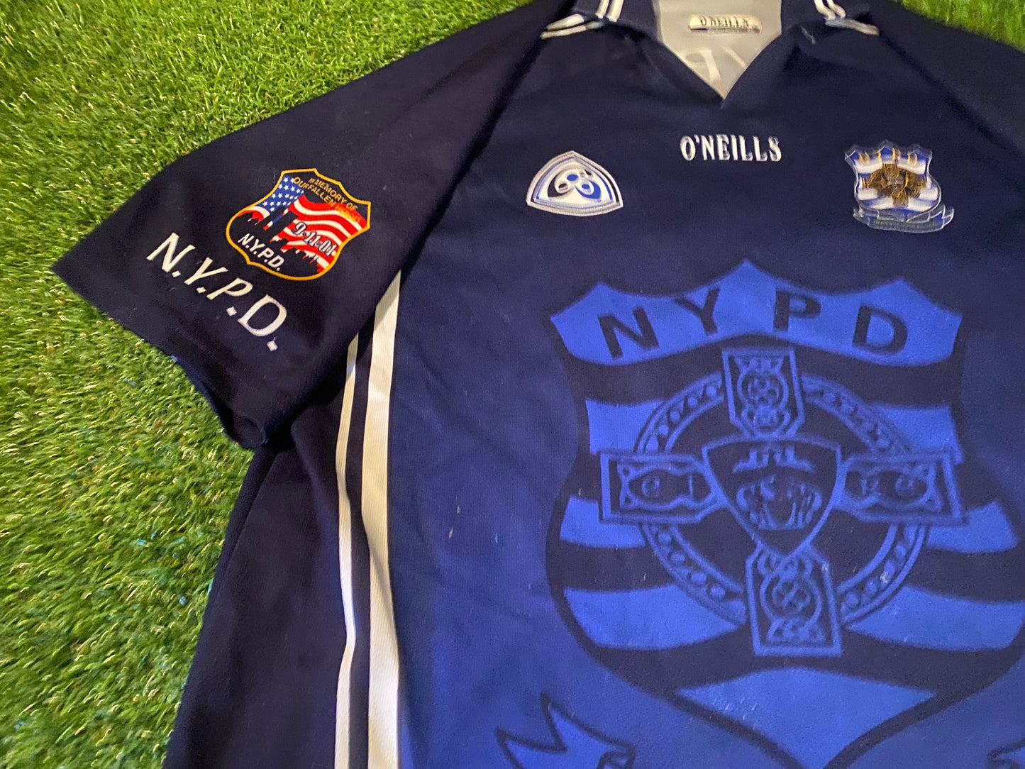 NYPD New York Police Dept USA GAA Gaelic Football Hurling XL Extra Large Mans Jersey