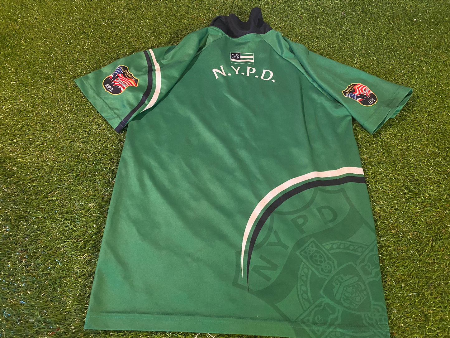 NYPD New York Police Dept USA GAA Gaelic Football Hurling Youths XS Mans Jersey