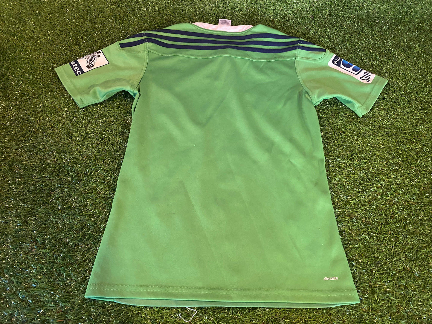 Highlanders New Zealand Rugby Union Football Small Mans Adidas Made Jersey