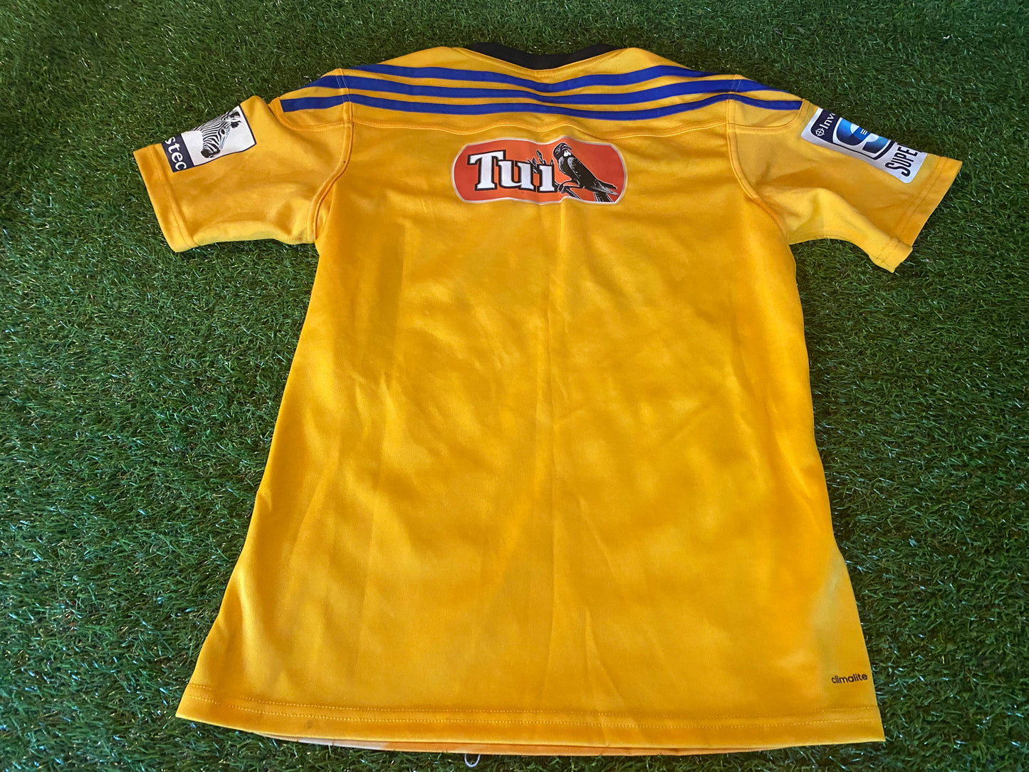 Highlanders New Zealand Rugby Union Football Small Mans Adidas Made Jersey