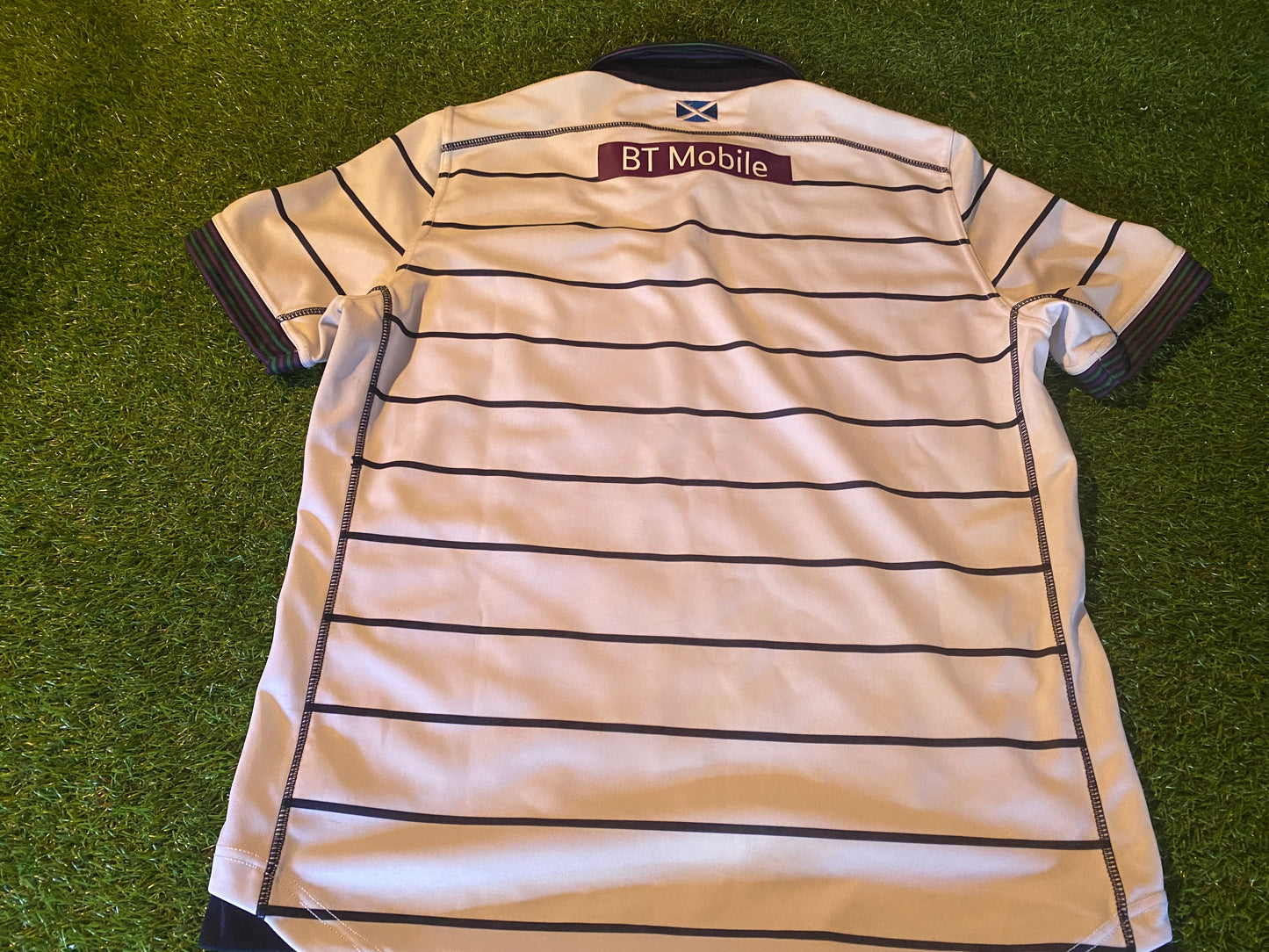 Scotland Scottish Rugby Union Football Large Mans Macron made Away jersey