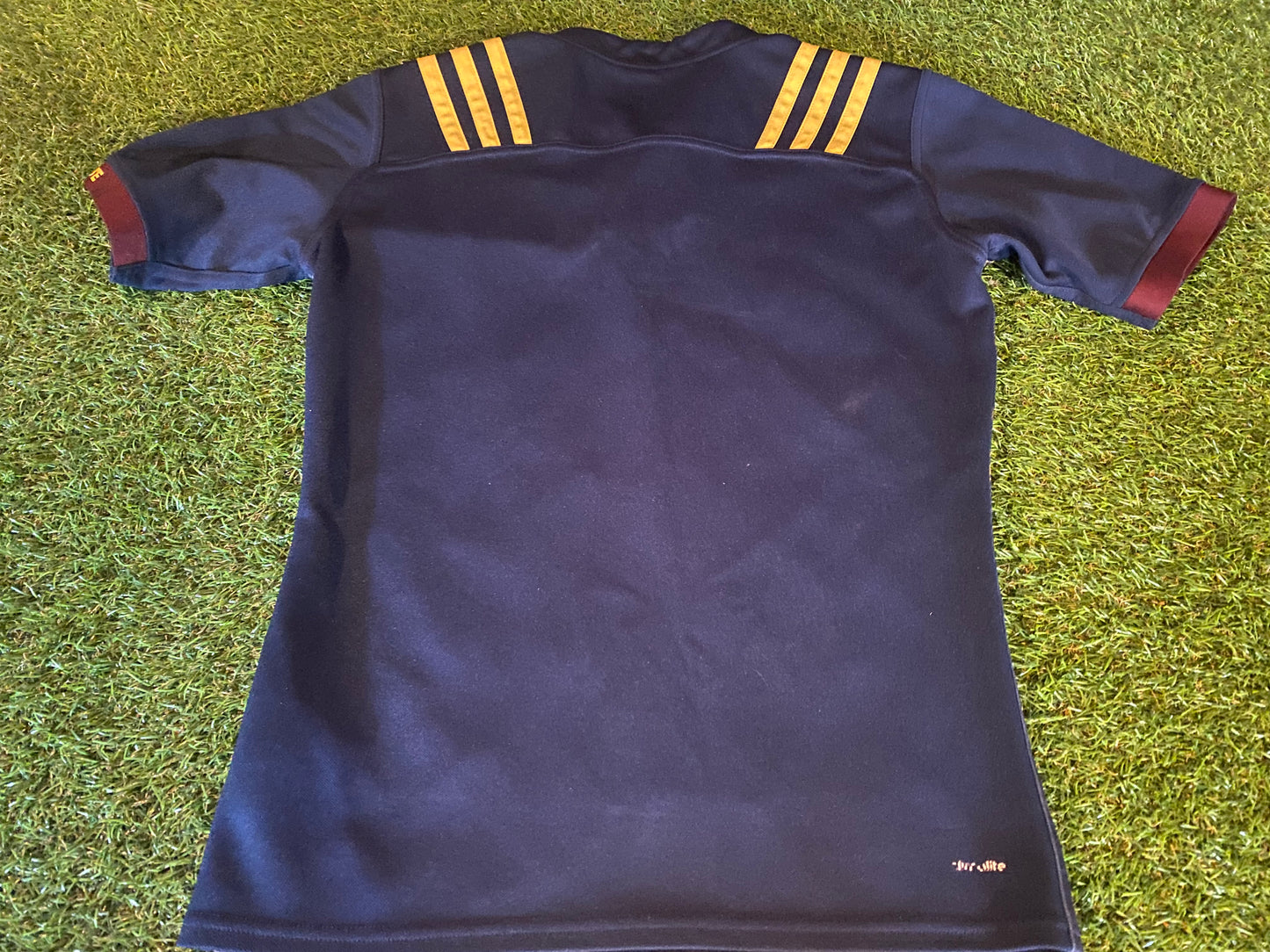 Highlanders New Zealand Rugby Union Football Small Mans Adidas Made Jersey