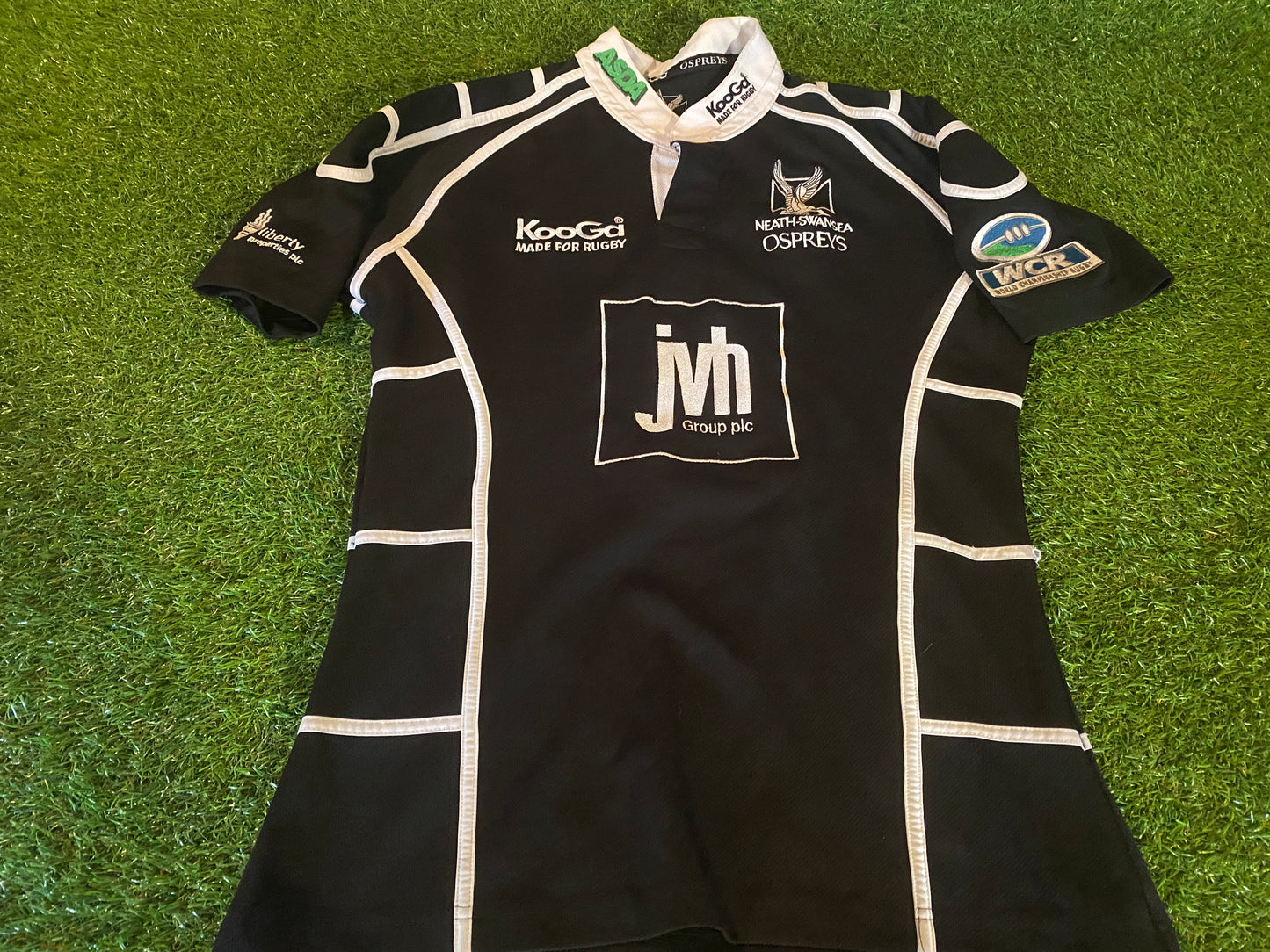 Neath Swansea Ospreys Wales Welsh Cymru Rugby Union Medium Mans Henson no15 Jersey