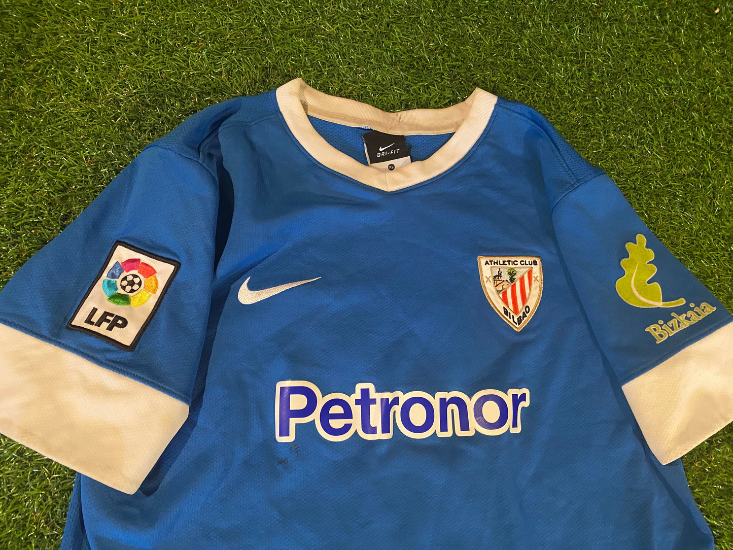 Athletic Club Bilbao Spain Soccer Football XL Boys / Youths 13-14 yr Nike Made Away Jersey