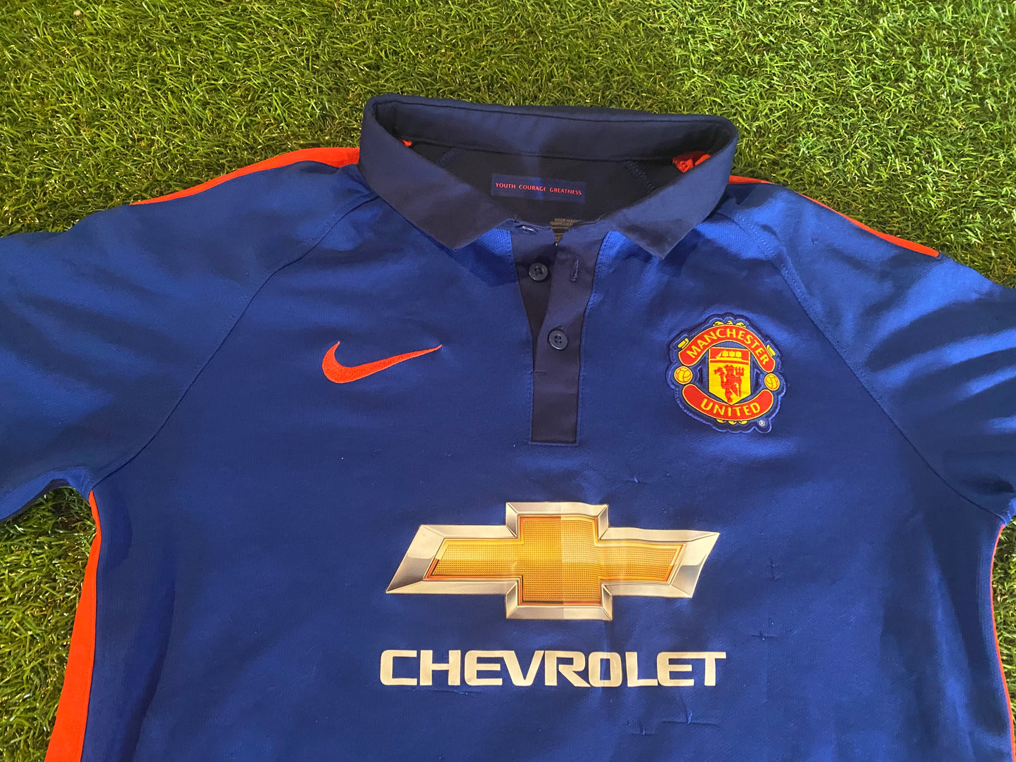 Manchester United Soccer Football XL Boys / Youths 13-14 yr Di Maria no7 Away Jersey
