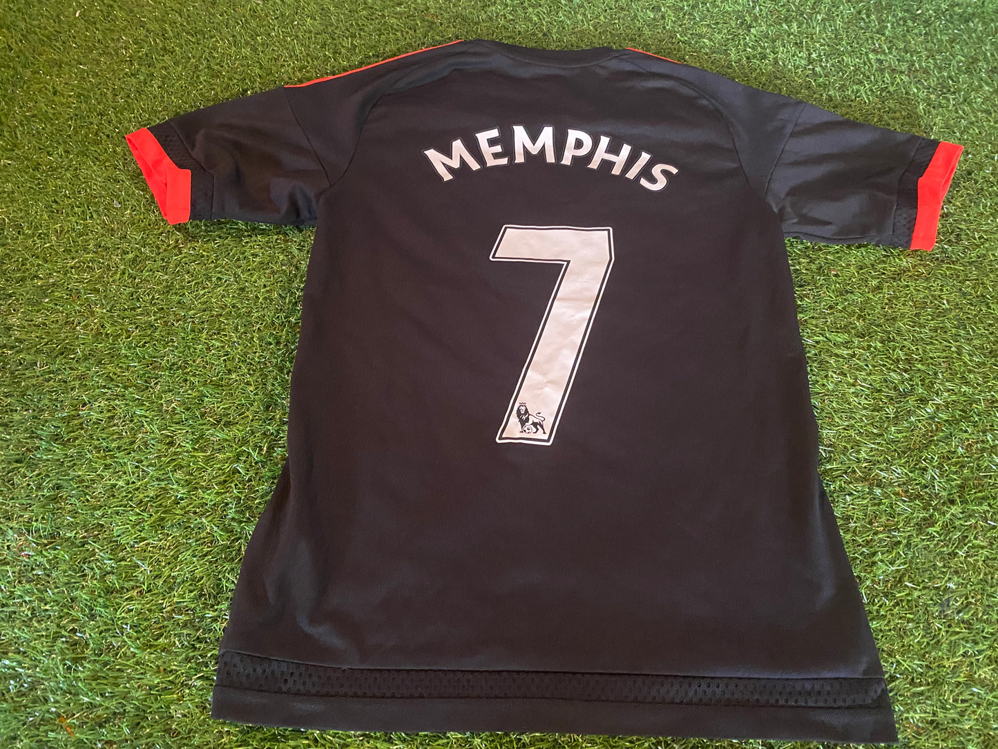 Manchester United Soccer Football XL Boys / Youths 13-14 yr Memphis no7 Away Jersey