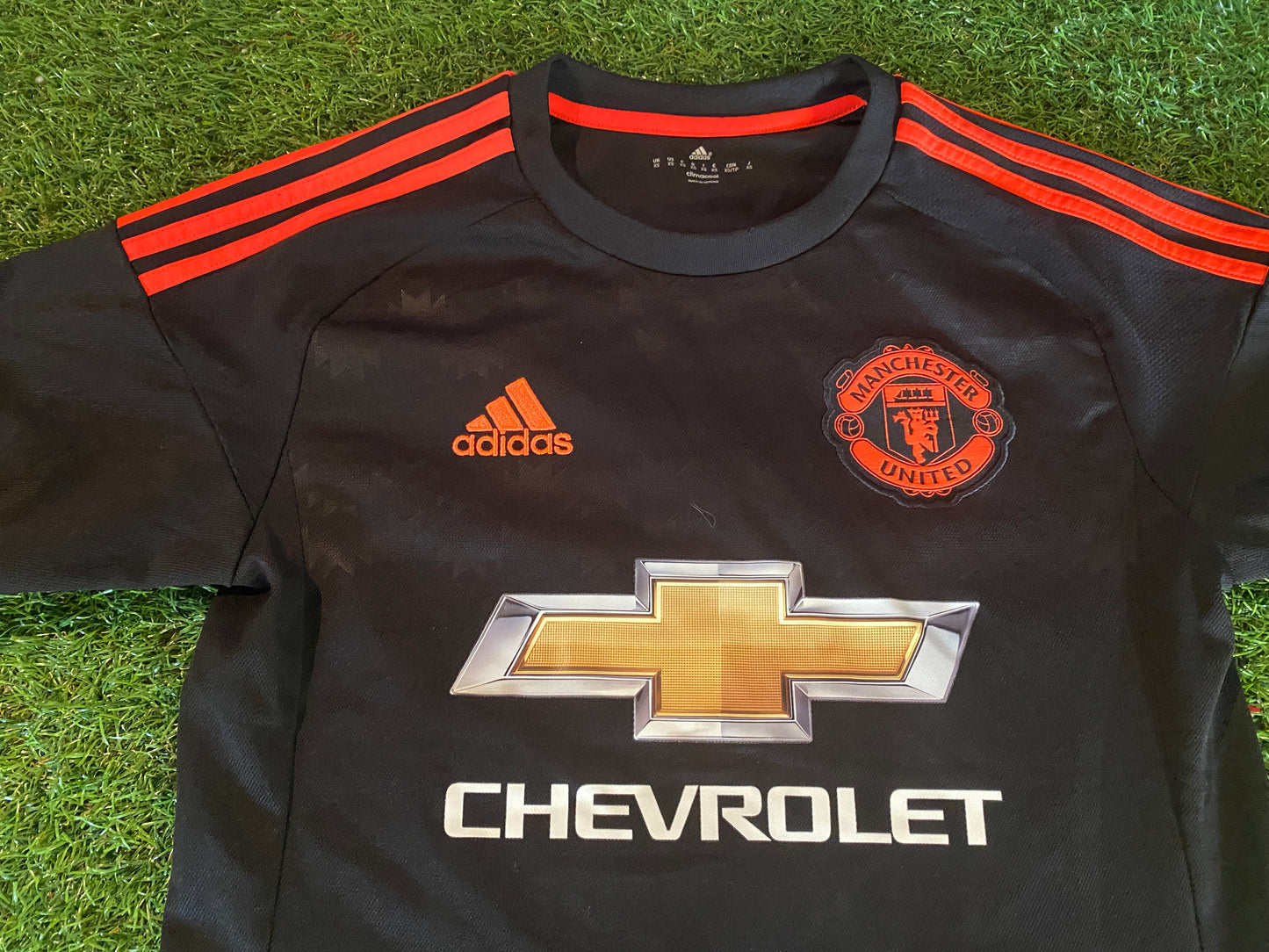 Manchester United Soccer Football XL Boys / Youths 13-14 yr Memphis no7 Away Jersey