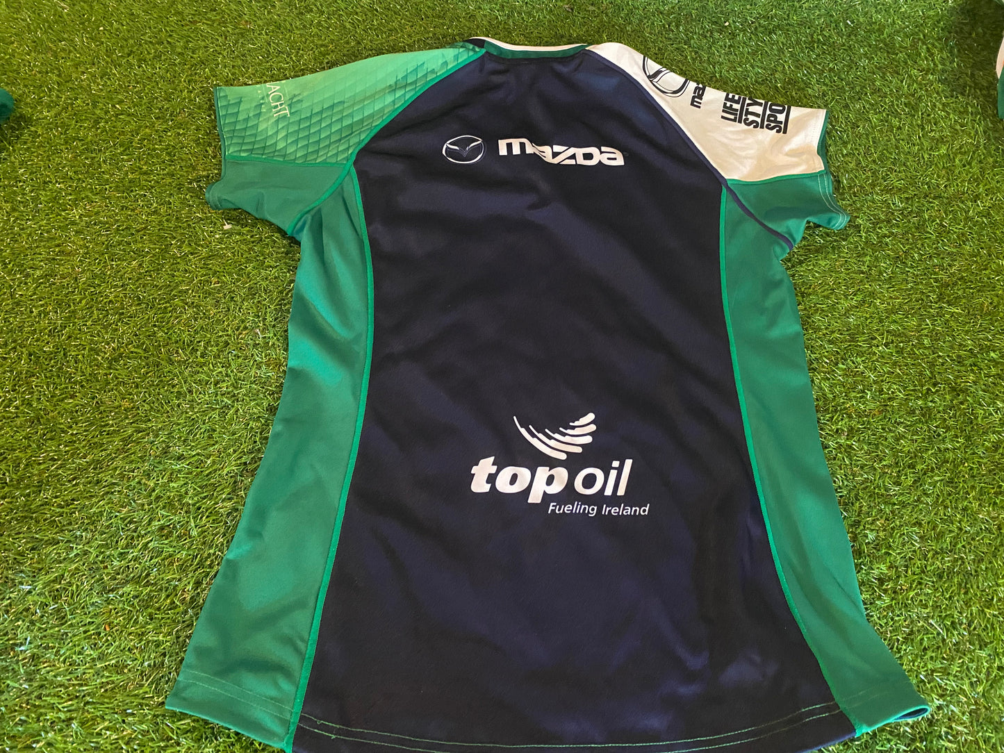 Connacht Ireland IRFU Eire Irish Rugby Union Football Womans Size 10 Home Jersey