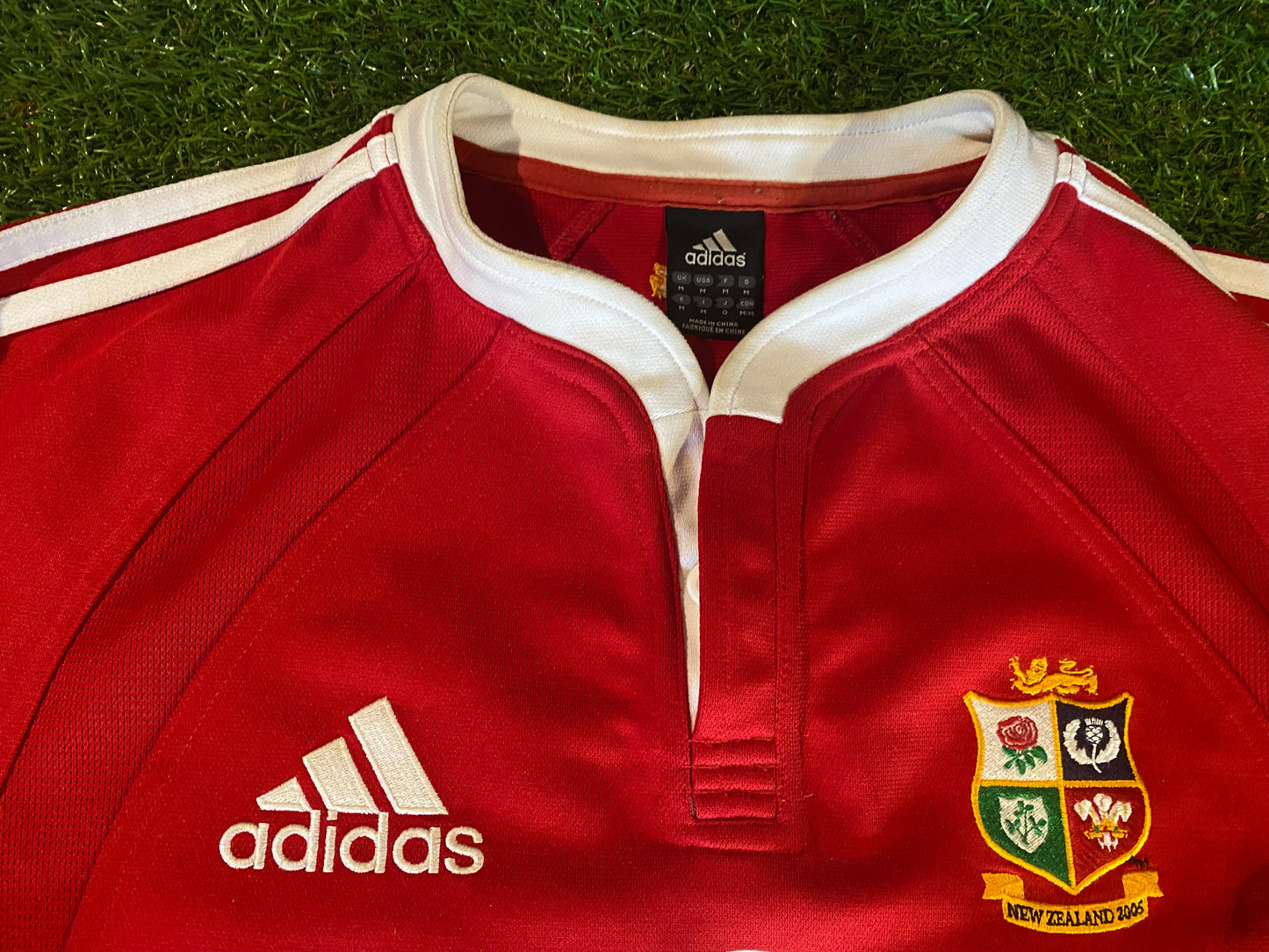 British & Irish Lions Rugby Union Football Medium Mans 2005 Adidas Tour of New Zealand Jersey