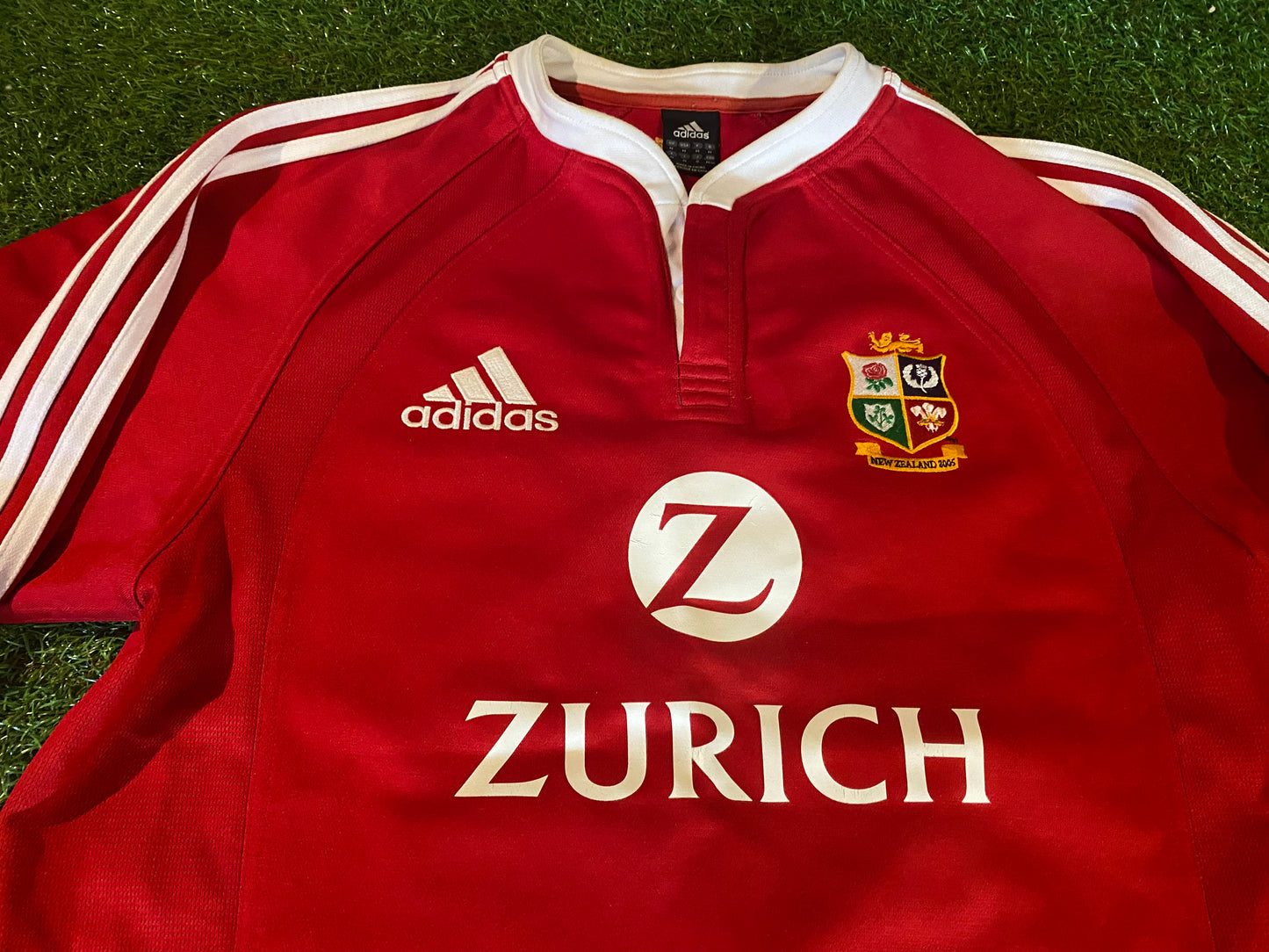 British & Irish Lions Rugby Union Football Medium Mans 2005 Adidas Tour of New Zealand Jersey