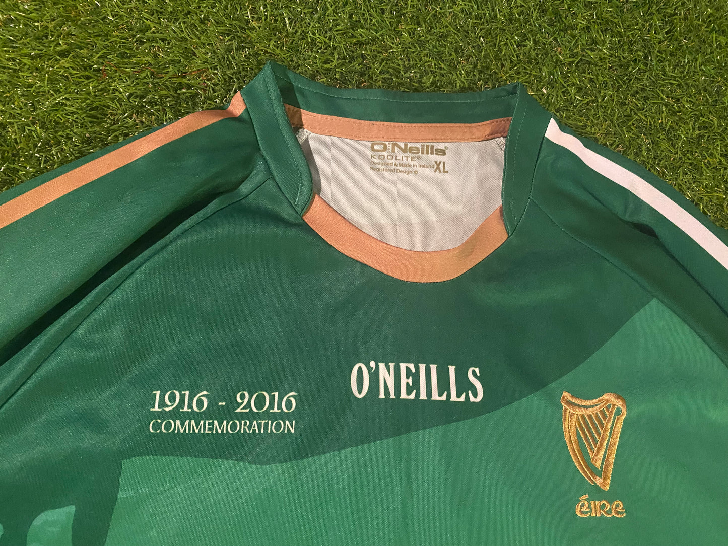 Easter Rising 1916-2016 Irish Republican Eire Hurling GAA Gaelic XL Extra Large Mans Jersey