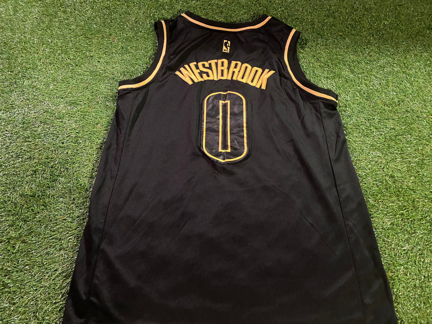 Oklahoma City NBA USA United States of America Basketball Medium Mans Westbrook no0 Jersey