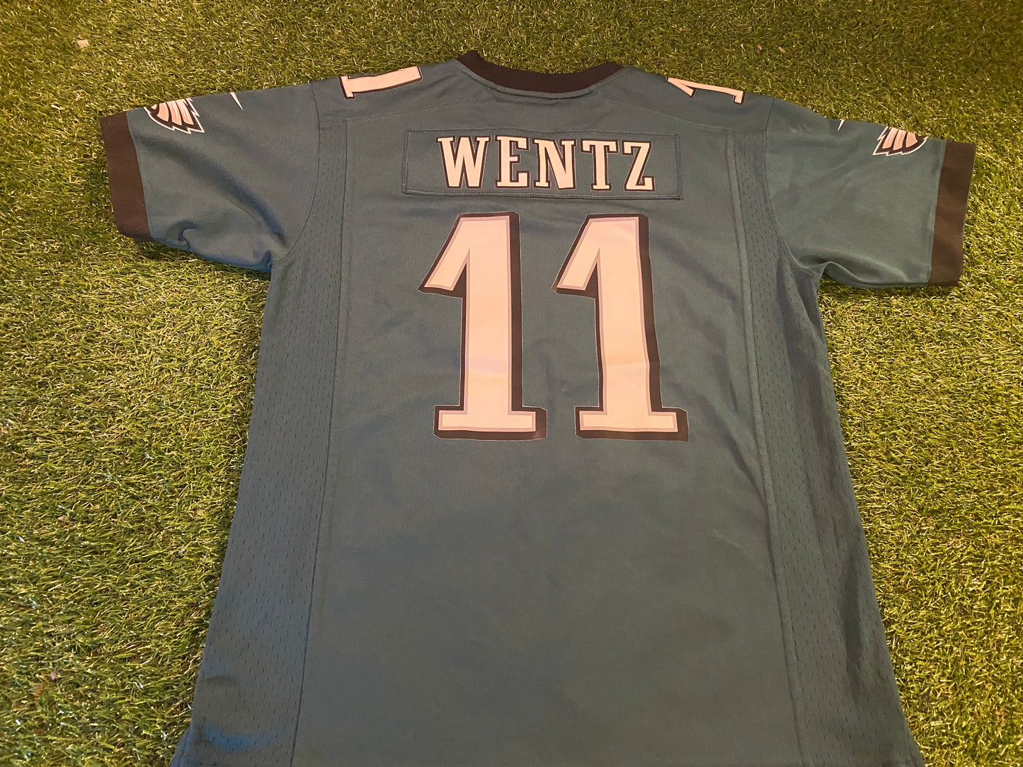 Philadelphia Eagles NFL American Football USA XL Youth / Small Mans Wentz no11 Reebok Jersey