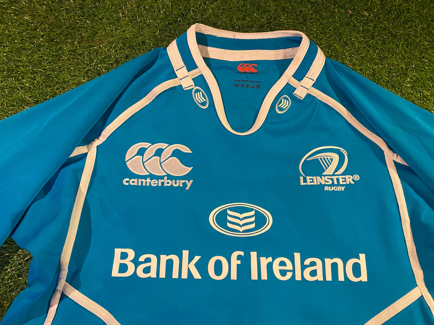 Leinster Eire Irish Rugby Union Football Large Mans CCC Made Vintage Away Jersey