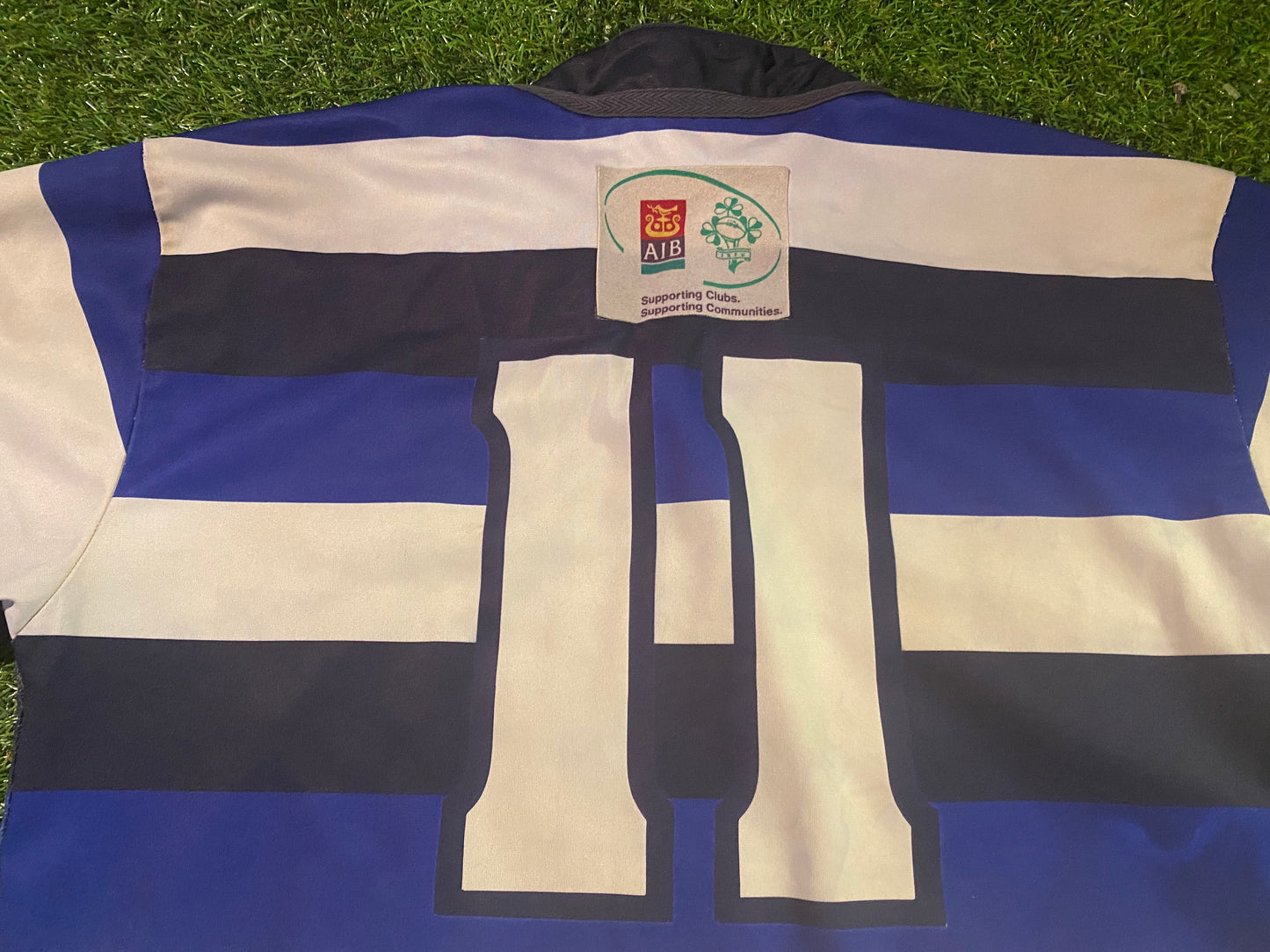 Old Crescent RFC Eire Ireland Irish Rugby Union Football Medium Mans Match Worn no11 Jersey