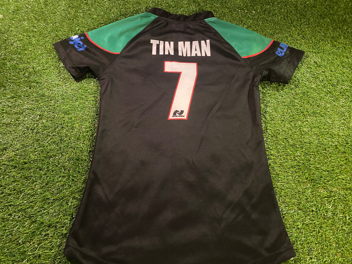 Irish Ireland Eire Rugby Union Football Small Mans Tin Man no7 Jersey