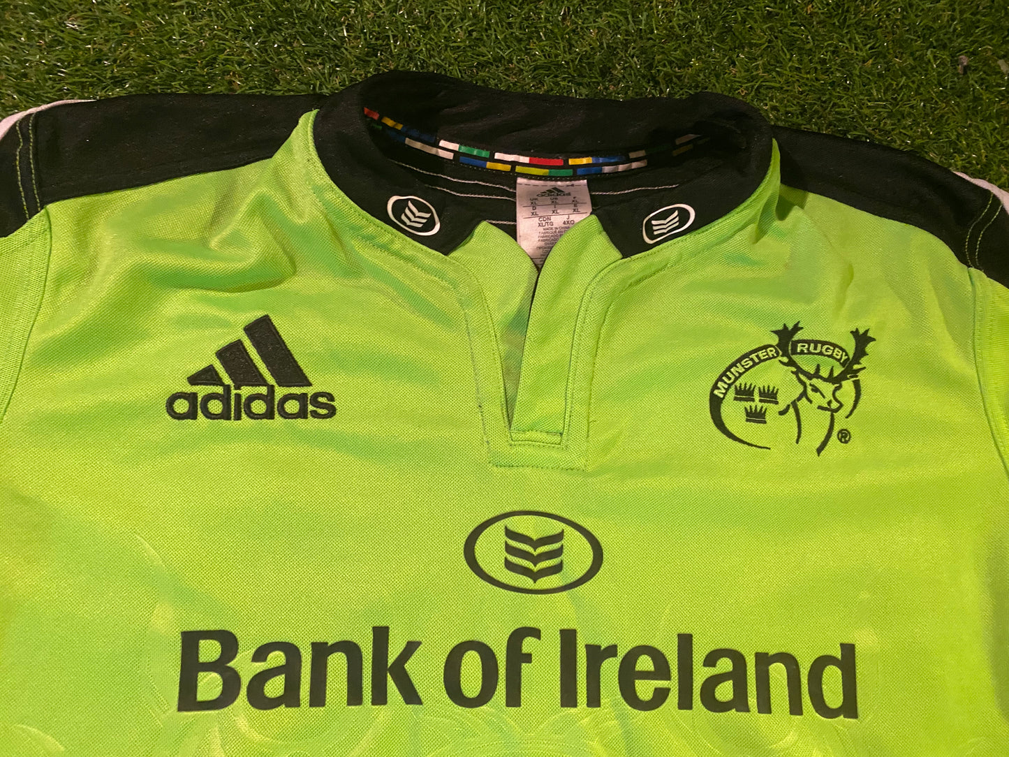 Munster Eire Irish Rugby Union Football XL Extra Large Mans Adidas Made Rare Jersey