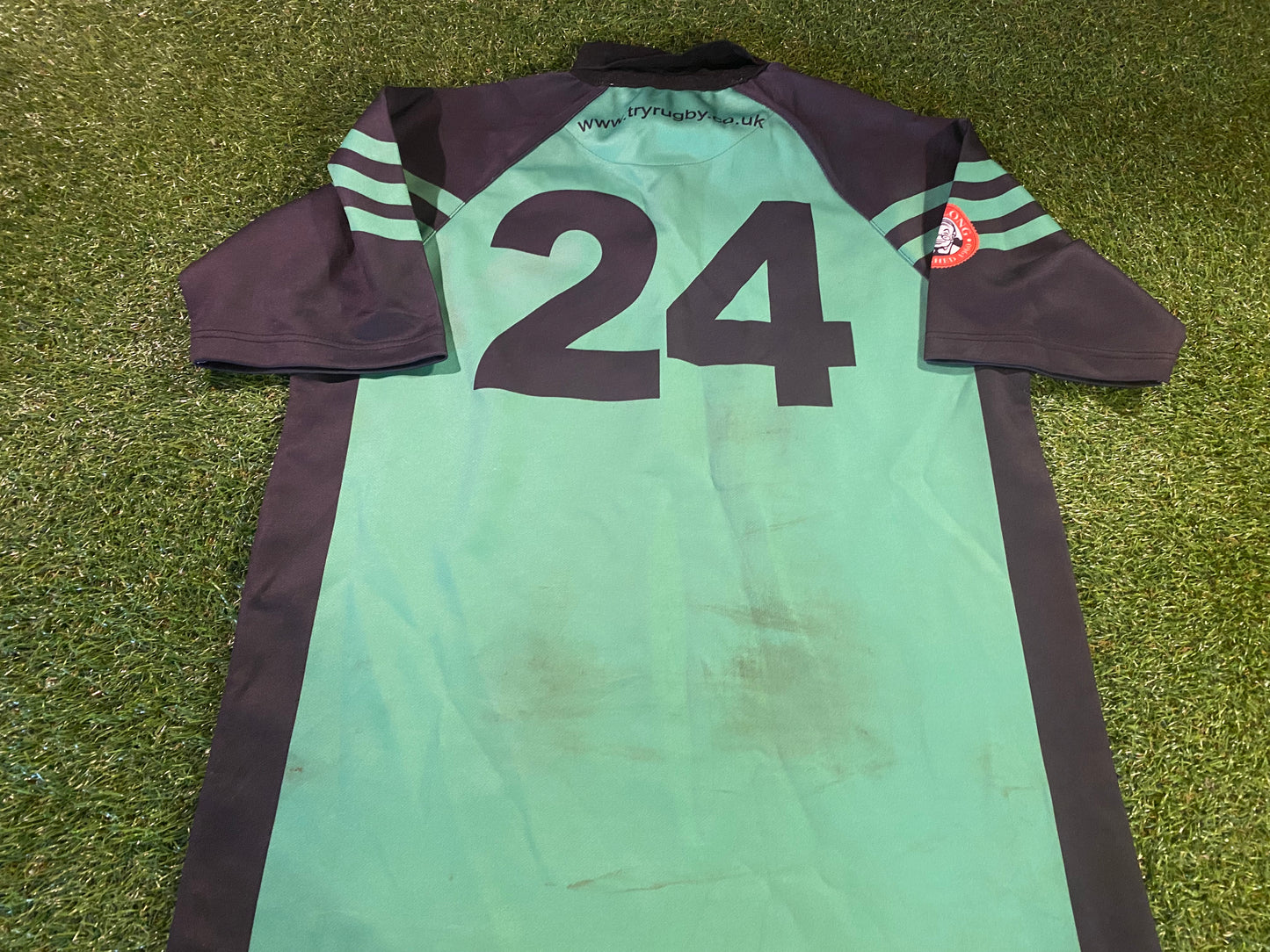 City of Derry Irish Ulster Ireland Rugby Union XL Mans Match Worn no24 USA Tour 2002 Jersey