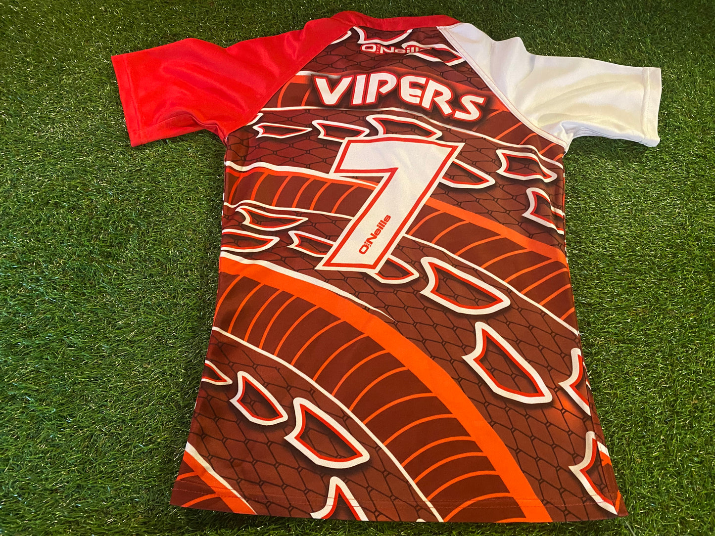 Vipers? England Eire Ireland Rugby Union Football Small Mans Tight Fit 7's Jersey